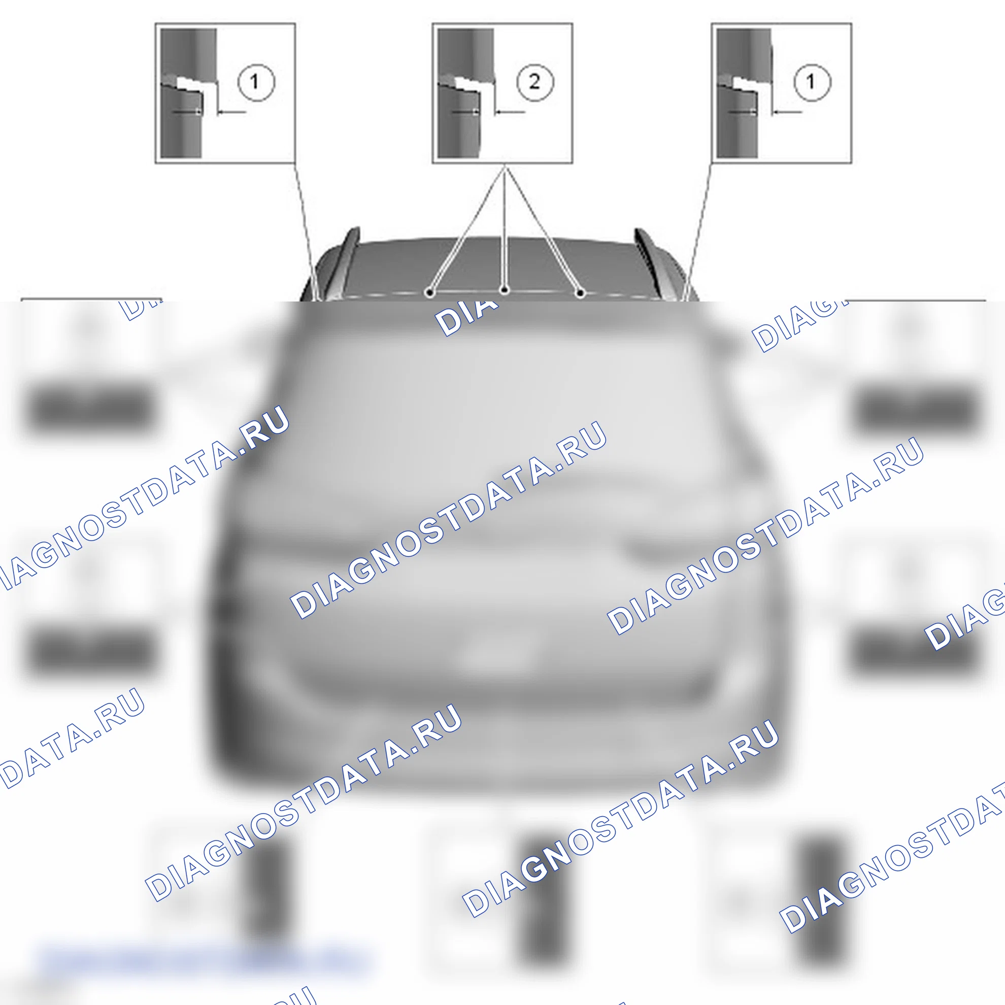 Как выверить поднимаемую дверь багажного отделения. Ford Grand C-MAX II