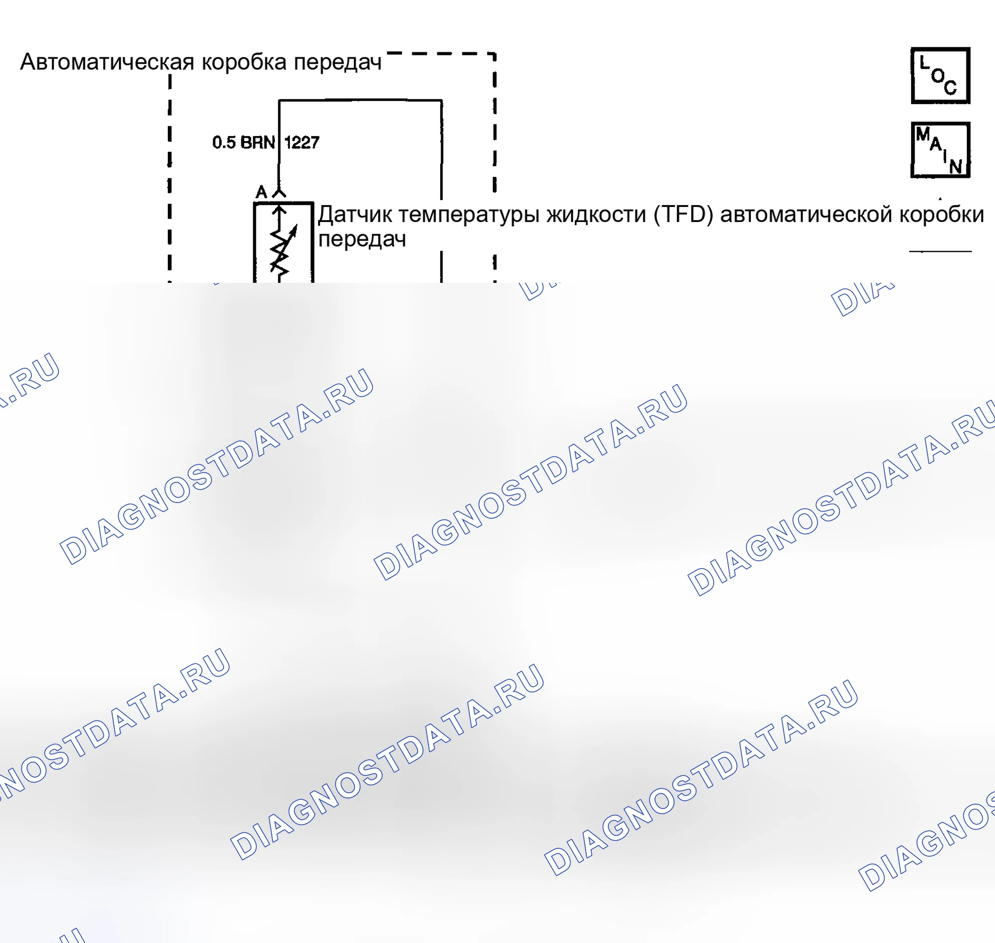 Рис. 334: расшифровка кода ошибки P0712. Pontiac Montana I