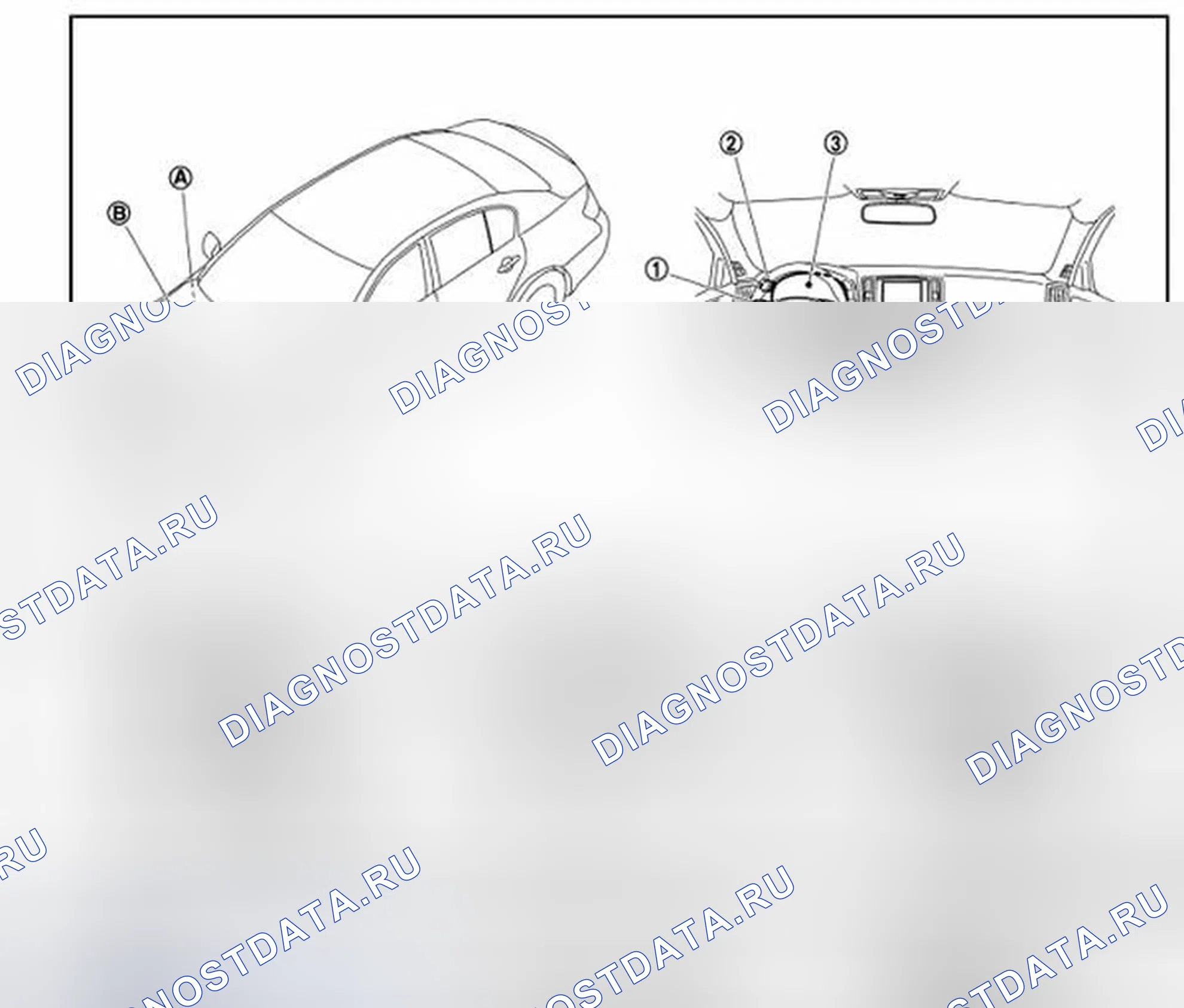 Рис. 119: Расположение компонентов. Infiniti G37 IV рестайлинг