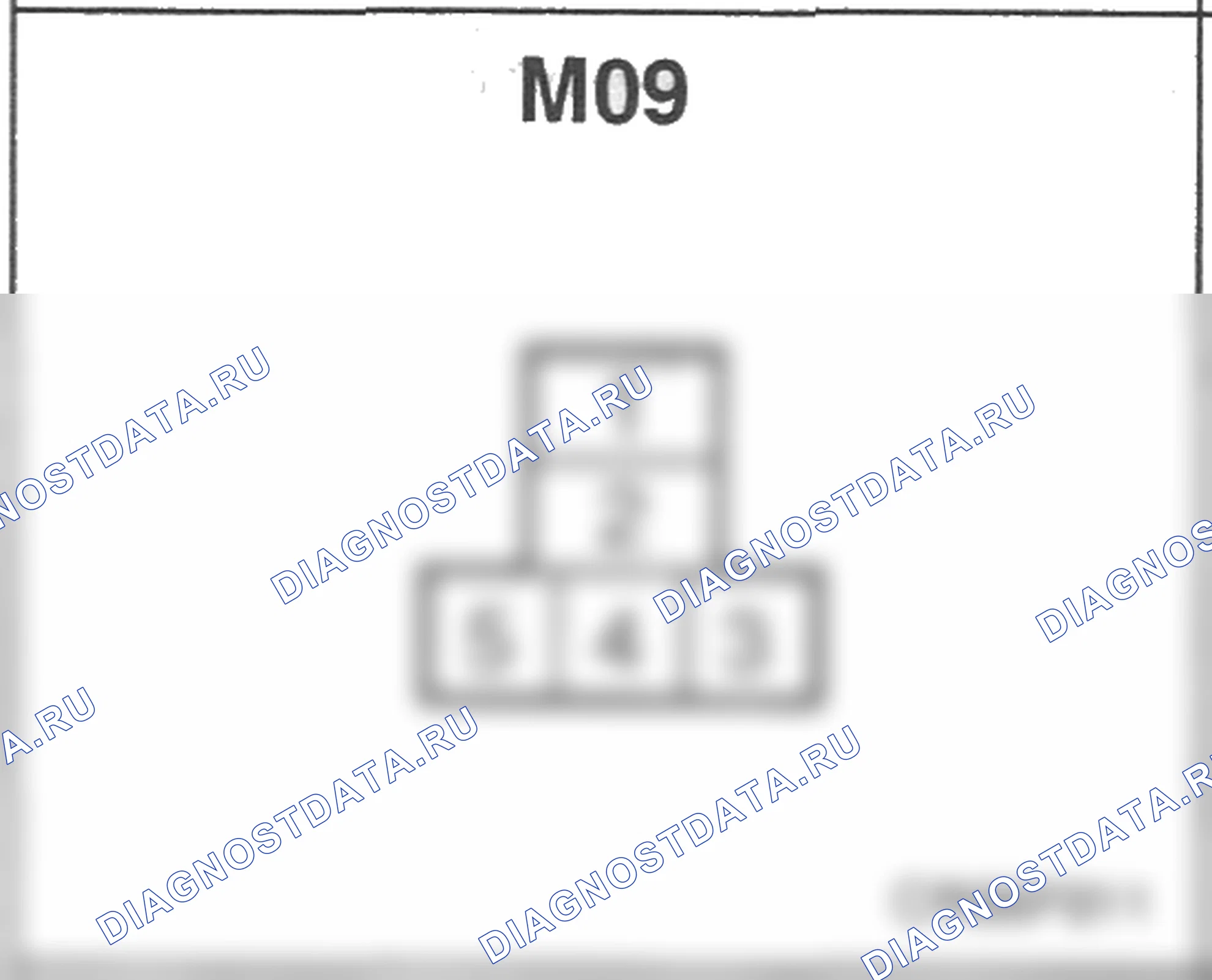 Распиновка разъёма M09 — основного жгута. Hyundai Accent LC