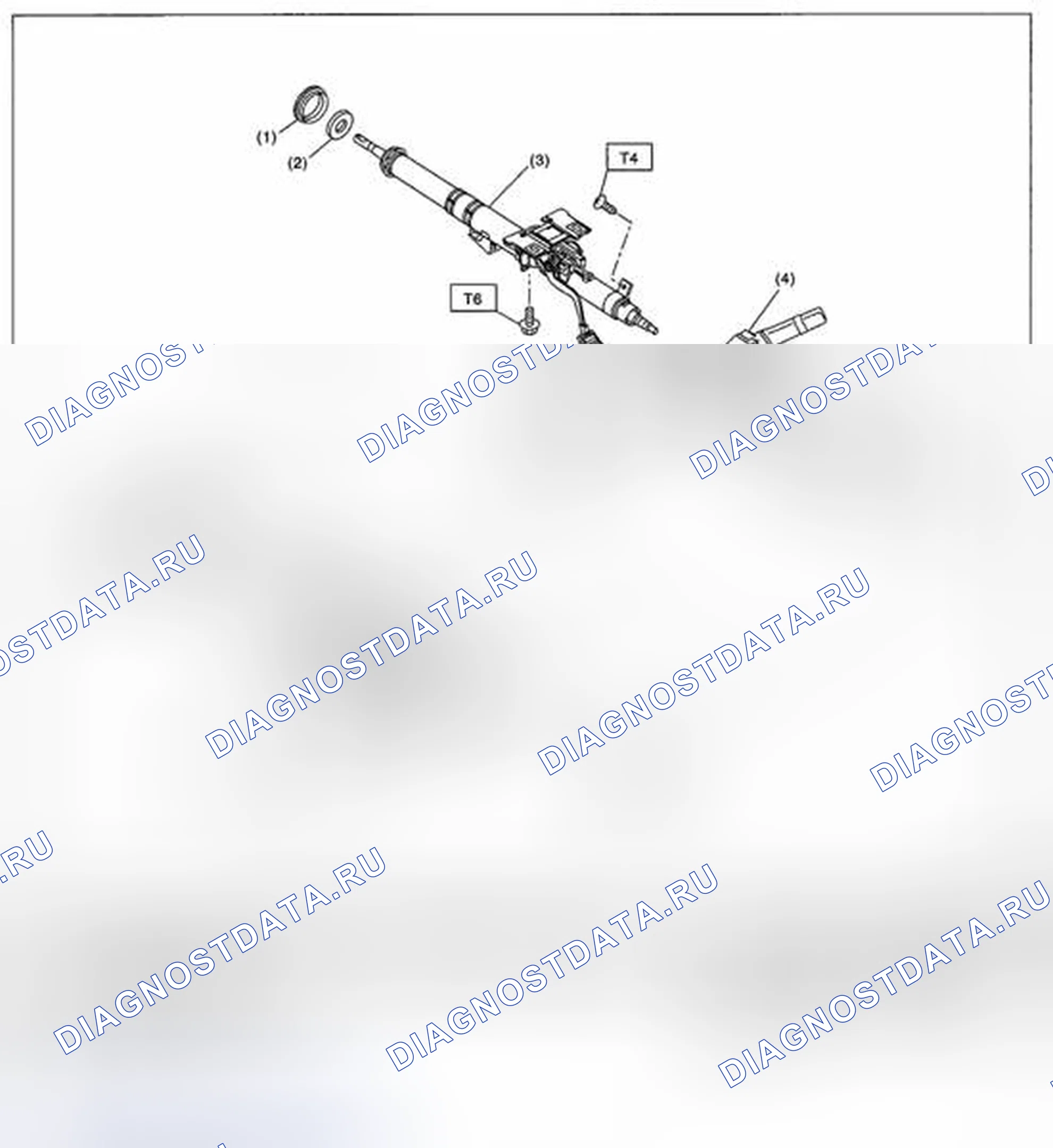 Рис. 1: РУЛЕВОЕ КОЛЕСО И КОЛОНКА. Subaru Legacy BM/BR
