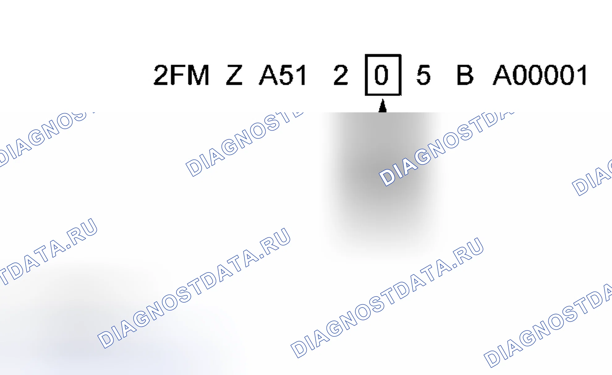 Рис. 7: Контрольная цифра. Hyundai Mistra I рестайлинг