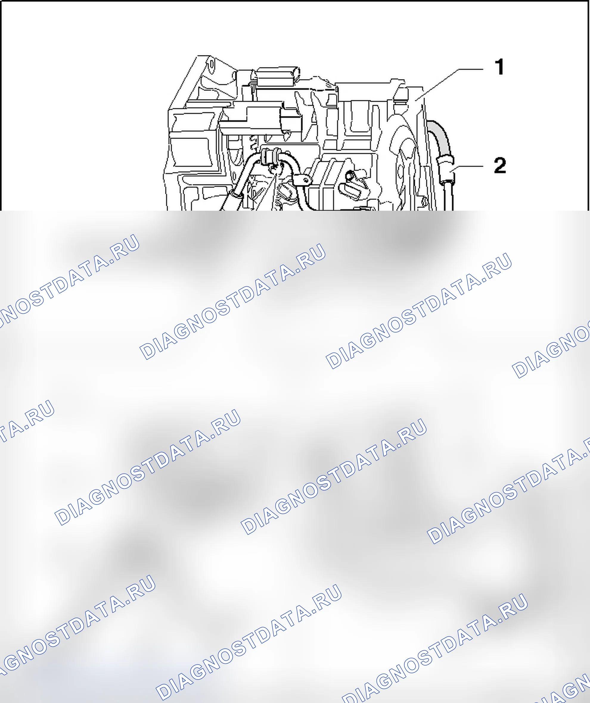 Рис. 25: ОБЗОР НАПОРНОЙ ЛИНИИ И ОБРАТНОГО ШЛАНГА. Volkswagen New Beetle A4