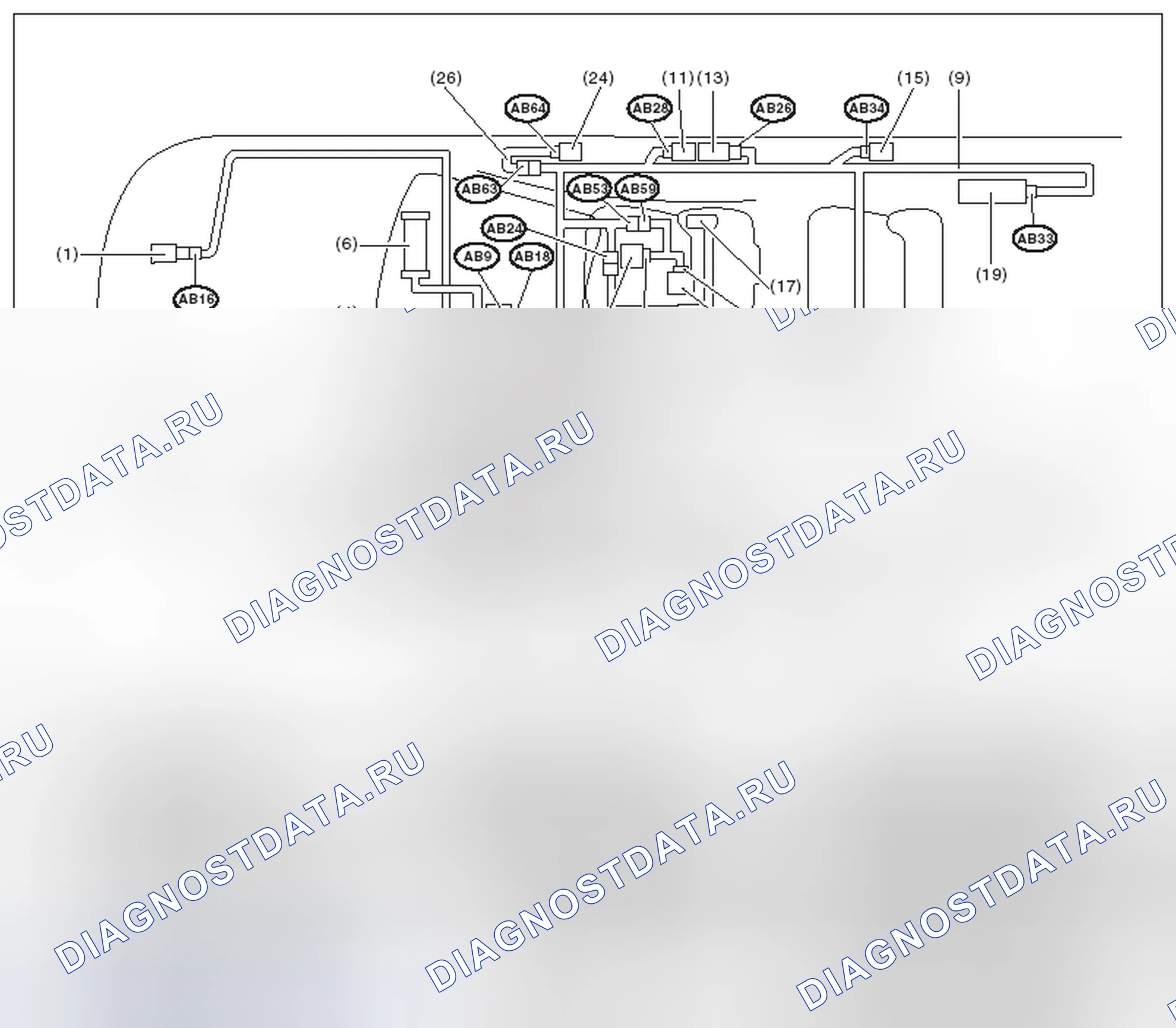 Рис. 456: РАСПОЛОЖЕНИЕ. Subaru Impreza WRX GE рестайлинг