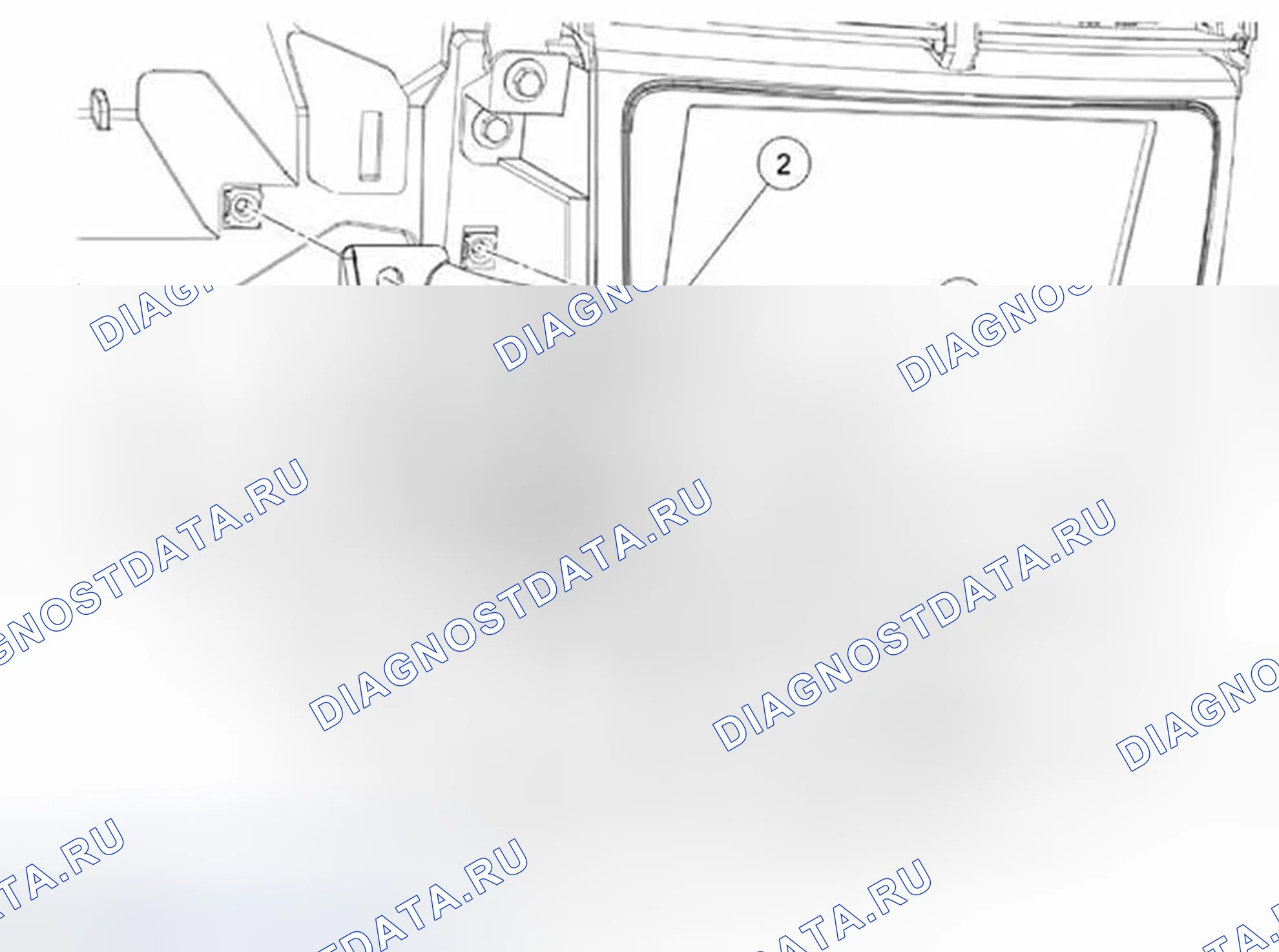 Рис. 122: Кронштейн корпуса цилиндра замка зажигания. Ford Edge I рестайлинг