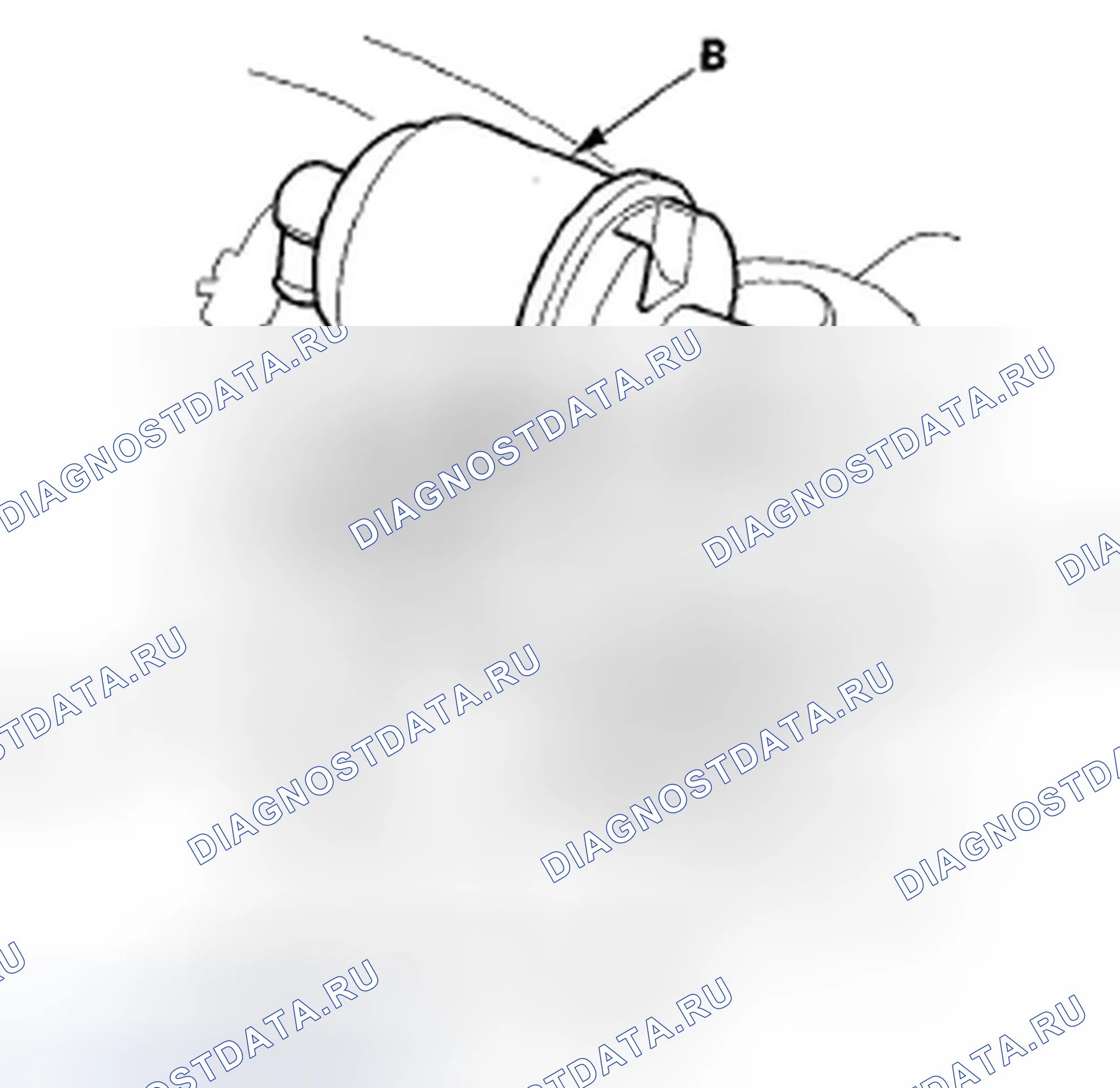Рис. 67: Замена фильтра фильтрующей коробки EVAP. Honda Fit I