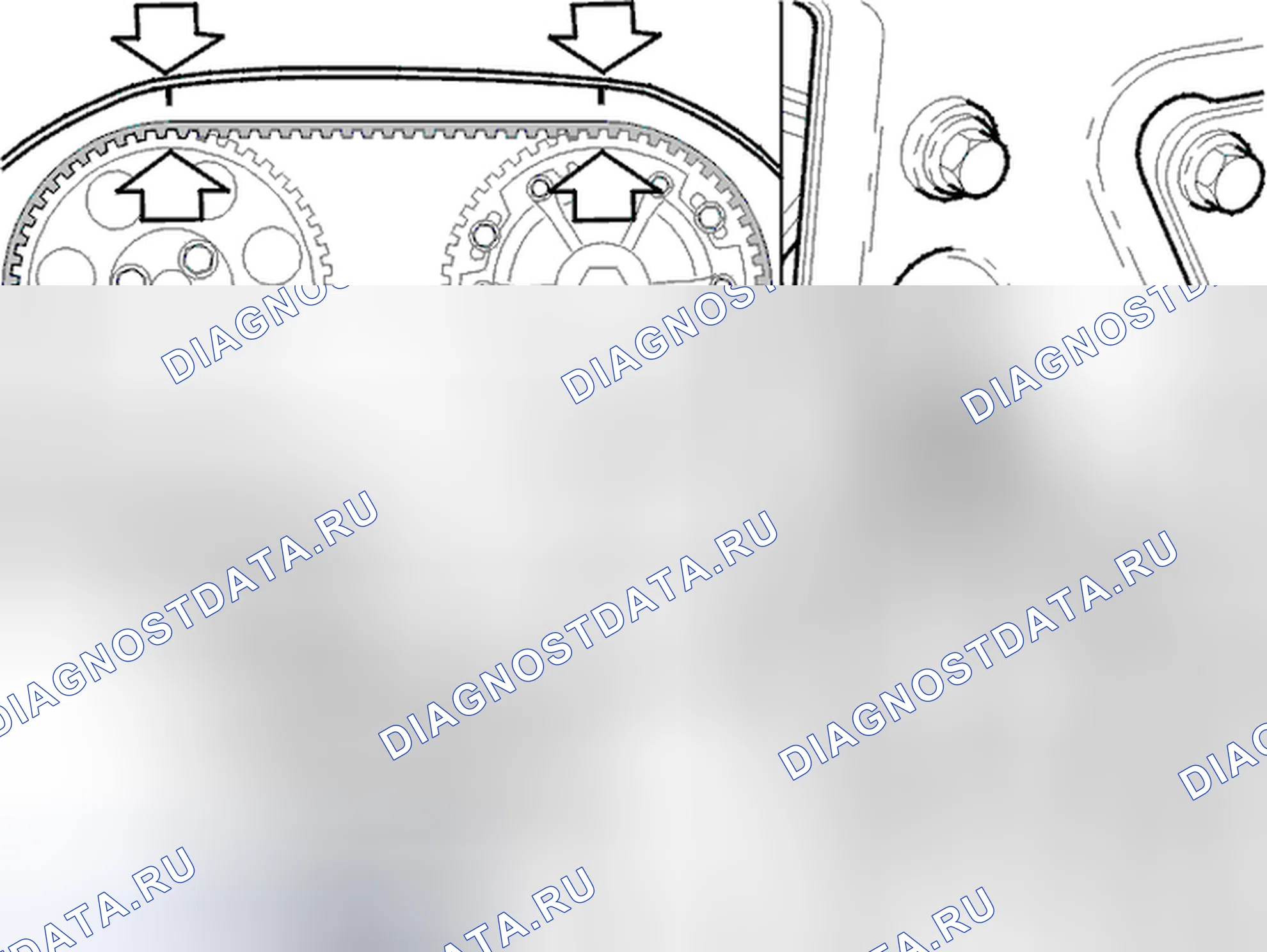 Рис. 1: Проверка механической части двигателя. Volvo S40 I рестайлинг