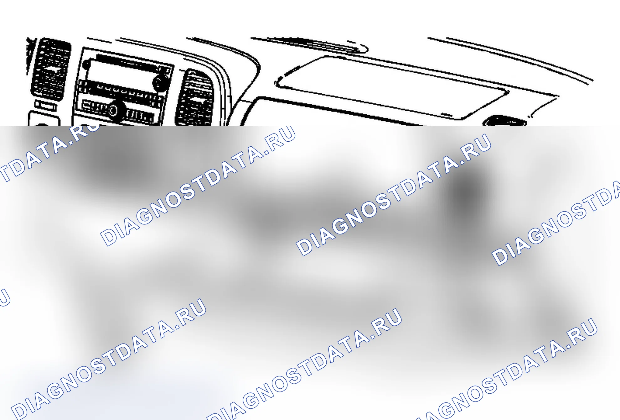 Рис. 30: Замена крышки отверстия доступа отсека приборной панели (без RPO SLT). Chevrolet Silverado 3500 HD 