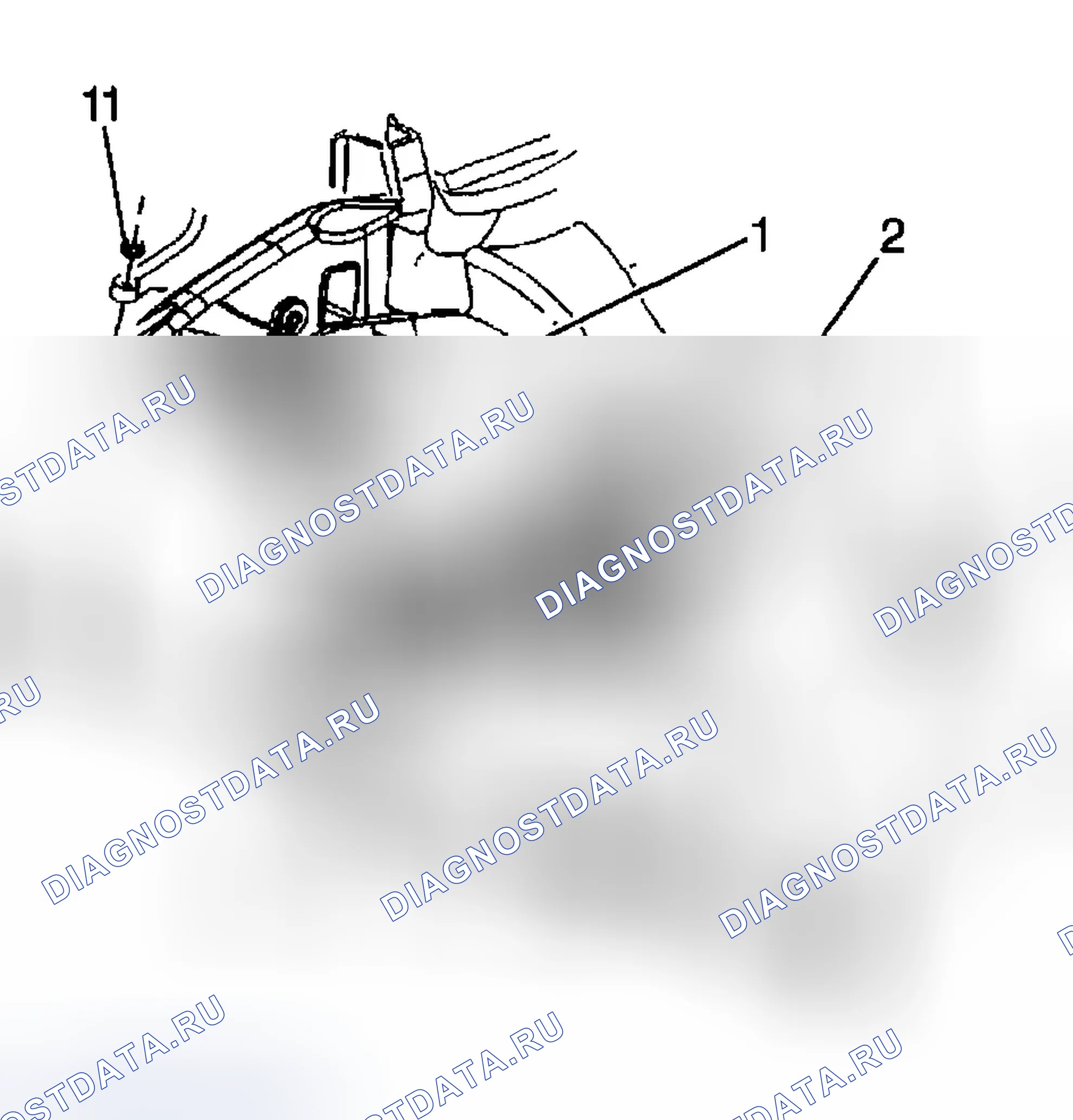 Рис. 9: Порядок демонтажа. Chevrolet Silverado 2500 