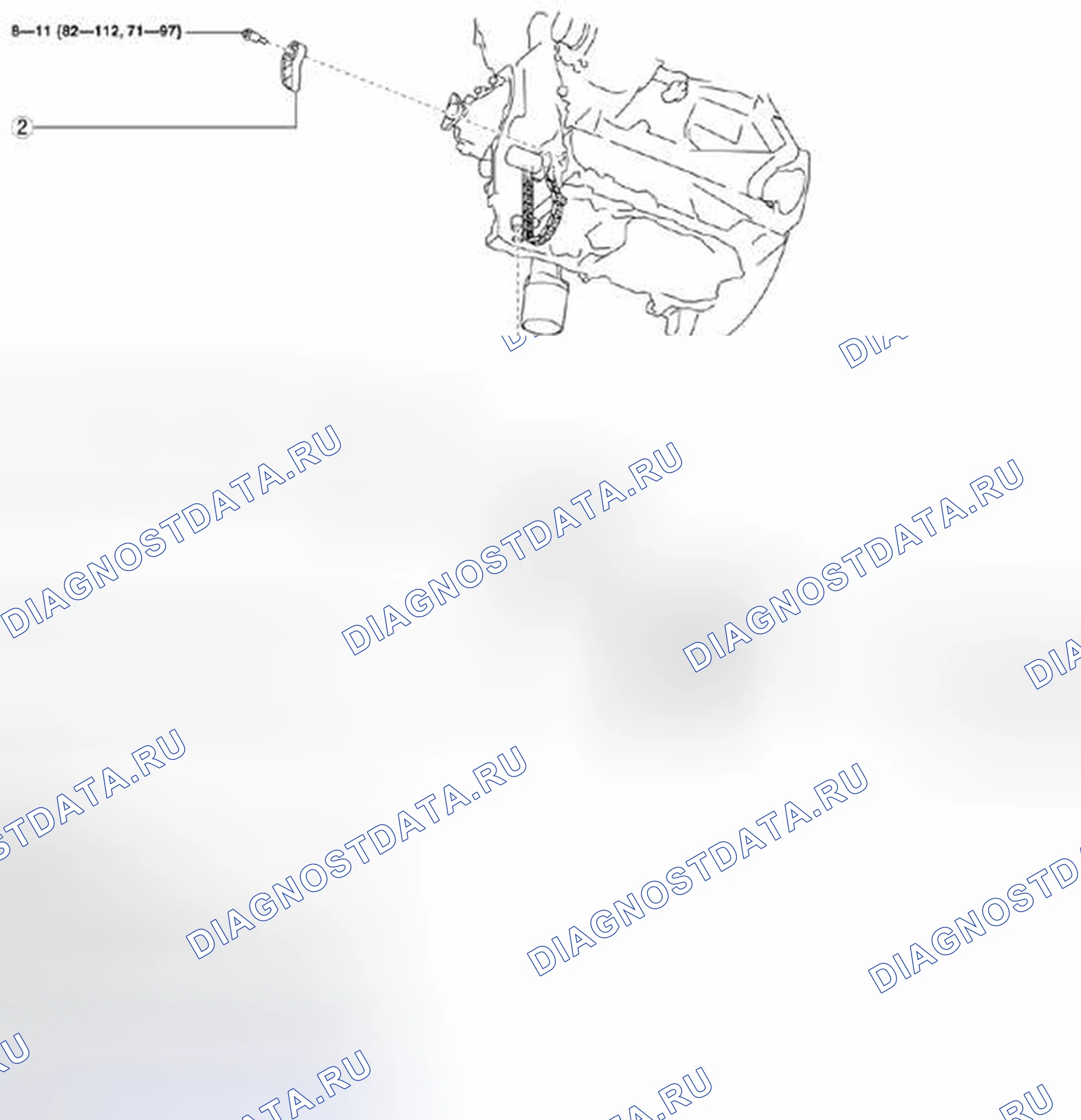 Рис. 71: Масляный насос со спецификациями крутящего момента. Mazda 3 BL рестайлинг