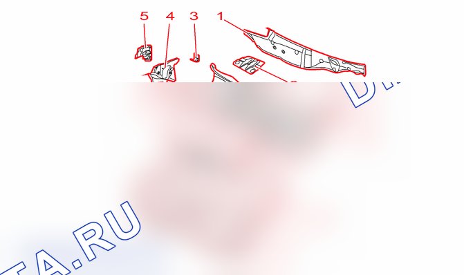 Идентификация: элементы кузова — c4ef02gp. Citroen C2 China I