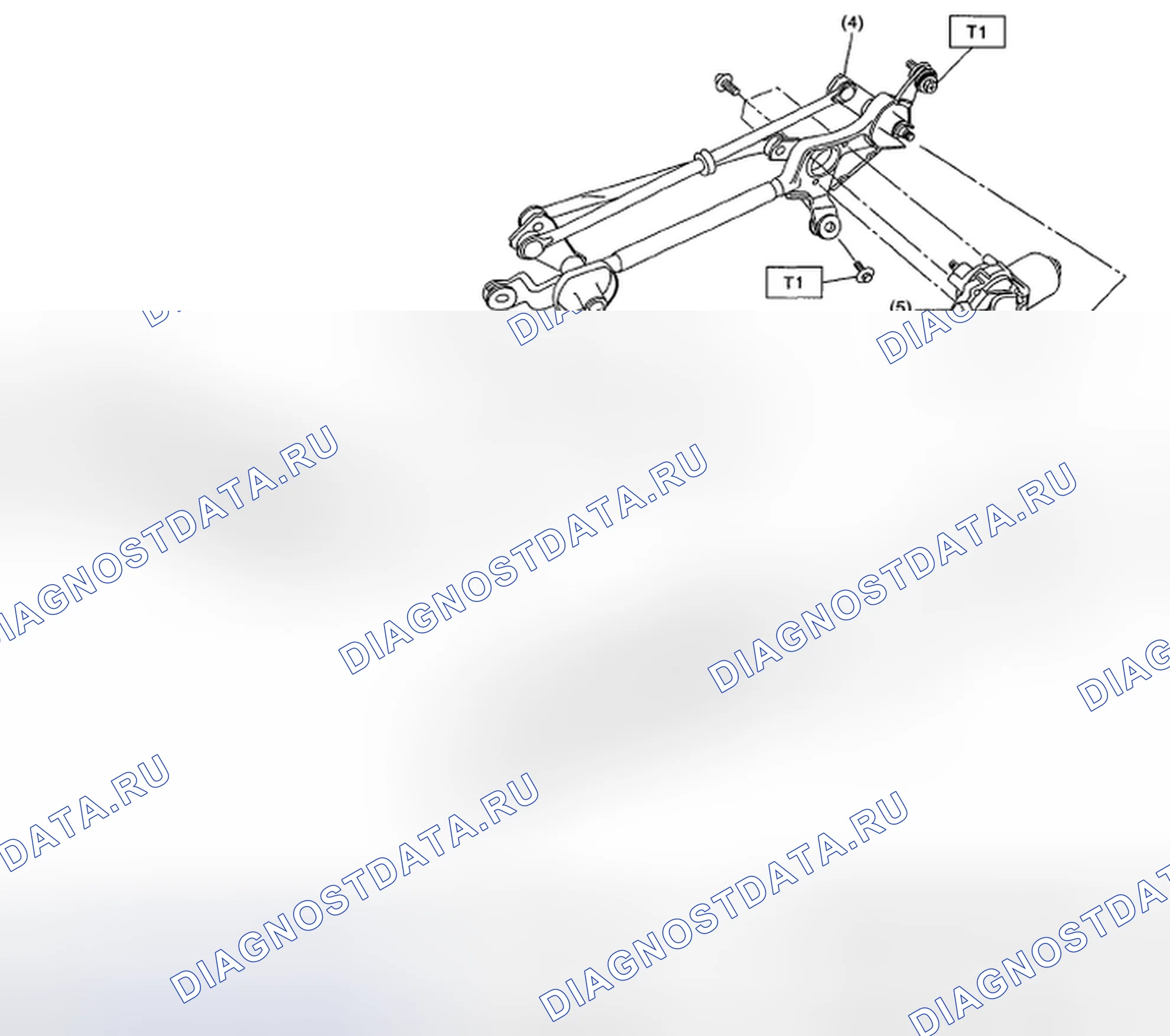 Рис. 5: ПЕРЕДНИЙ СТЕКЛООЧИСТИТЕЛЬ. Subaru Impreza WRX GH