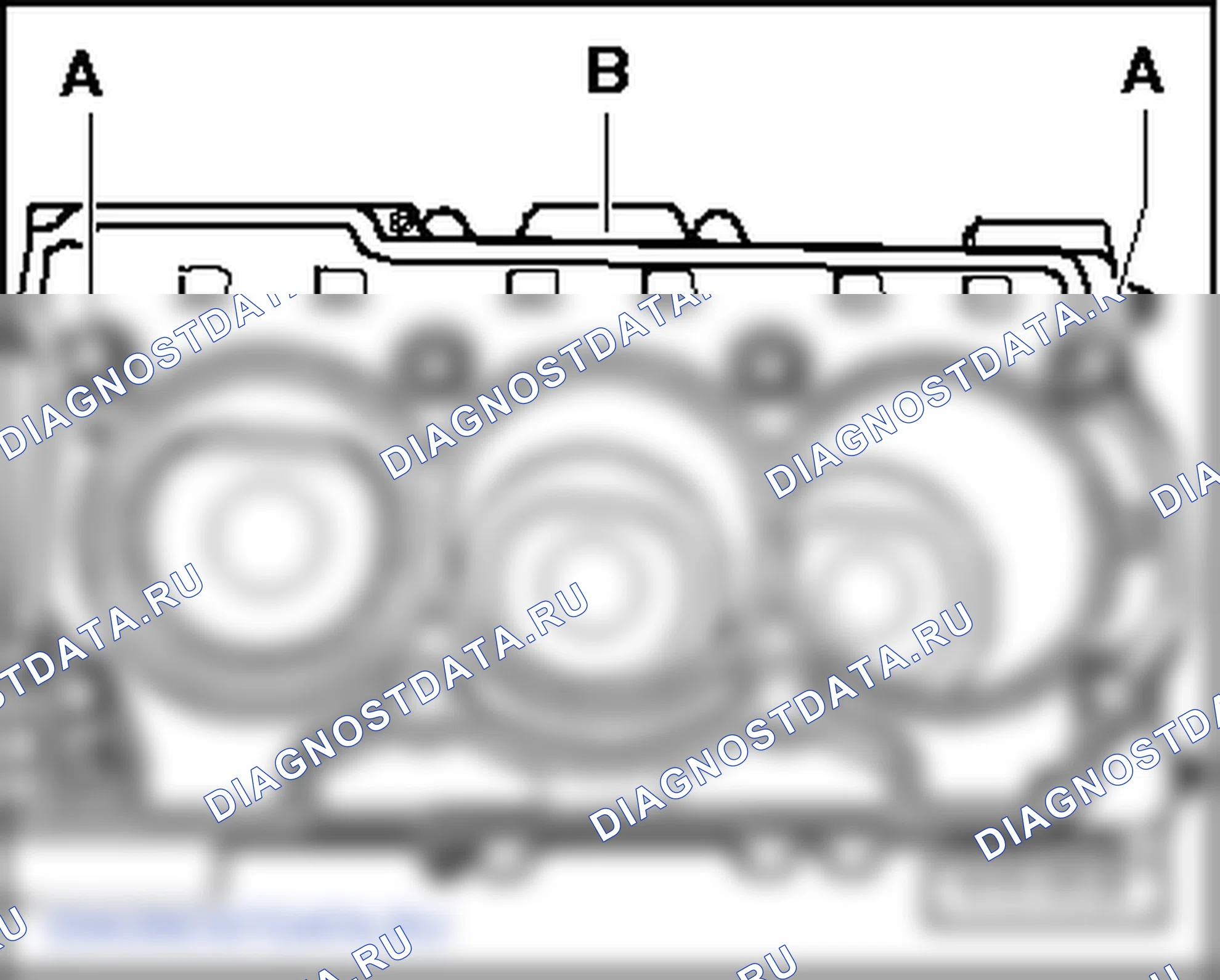 Головка блока цилиндров (3-х цилиндровый двигатель впрыска (1.2л)). SEAT Ibiza IV