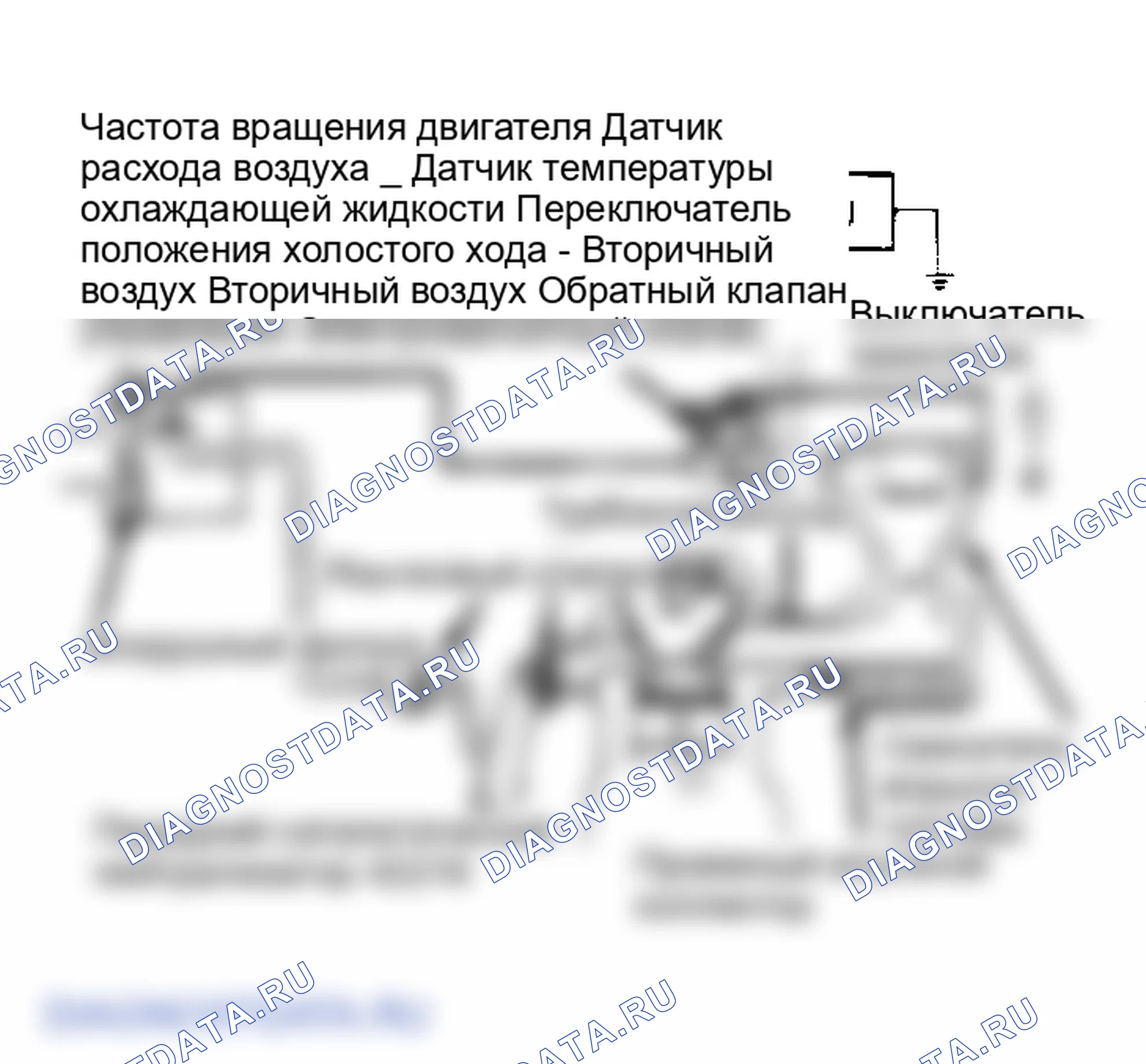 Рис. 12: Система впрыска воздуха ECU контролирует двигатель и контролирует впрыск воздуха.. Mitsubishi Starion I