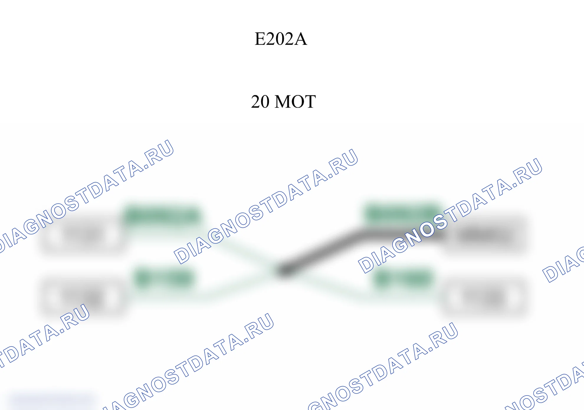 Распиновка разъёма E202A — Стыковка 1 потока информации (или equipot.202). Citroen C4 Aircross I