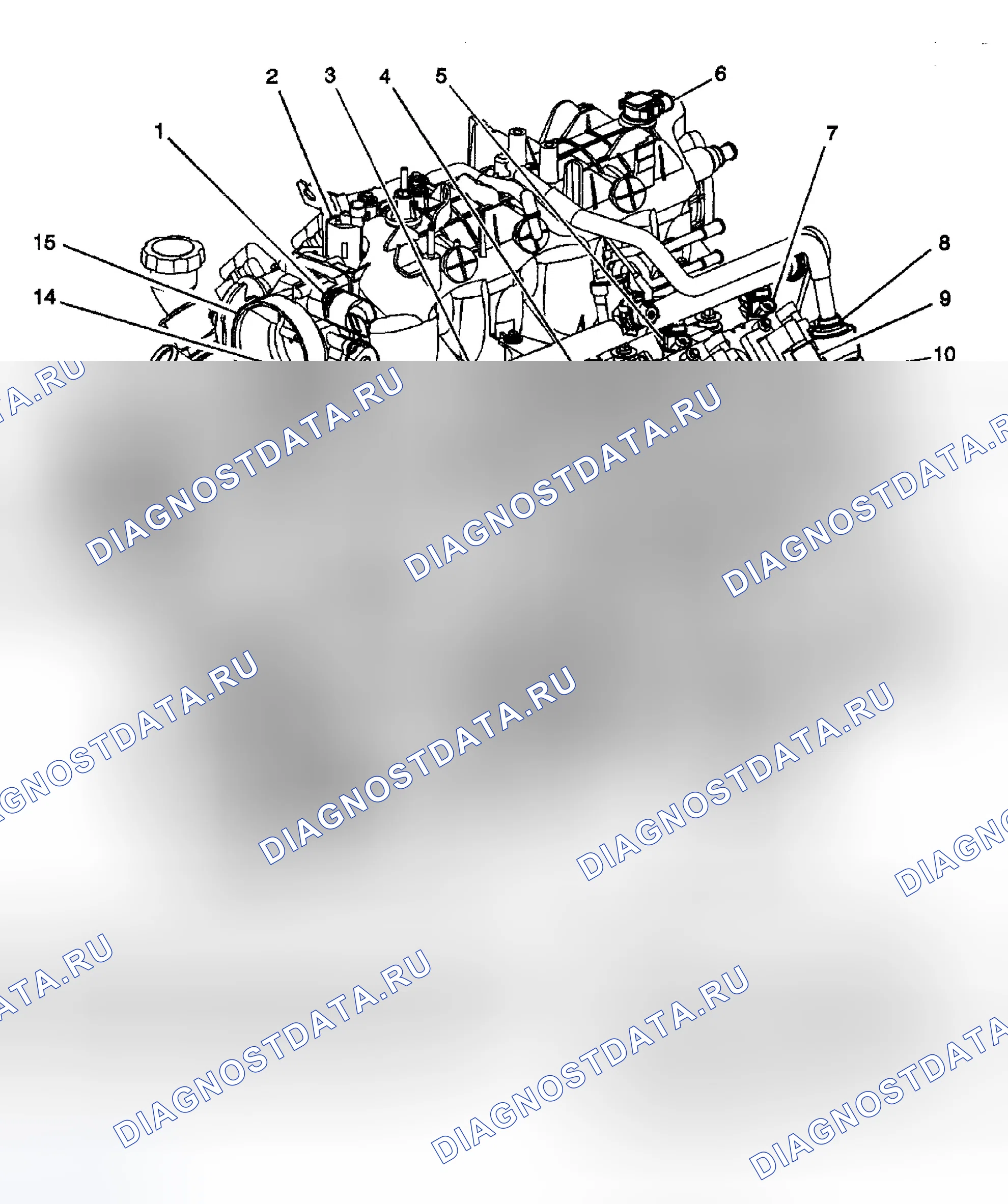 Рис. 209: РАСПОЛОЖЕНИЕ КОМПОНЕНТОВ. Chevrolet TrailBlazer I