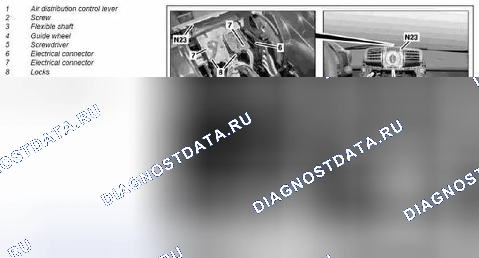Рис. 36: Демонтаж и монтаж блока управления и эксплуатации системы кондиционирования воздуха - AR83.25-P-1124MCC. Kia Soul I