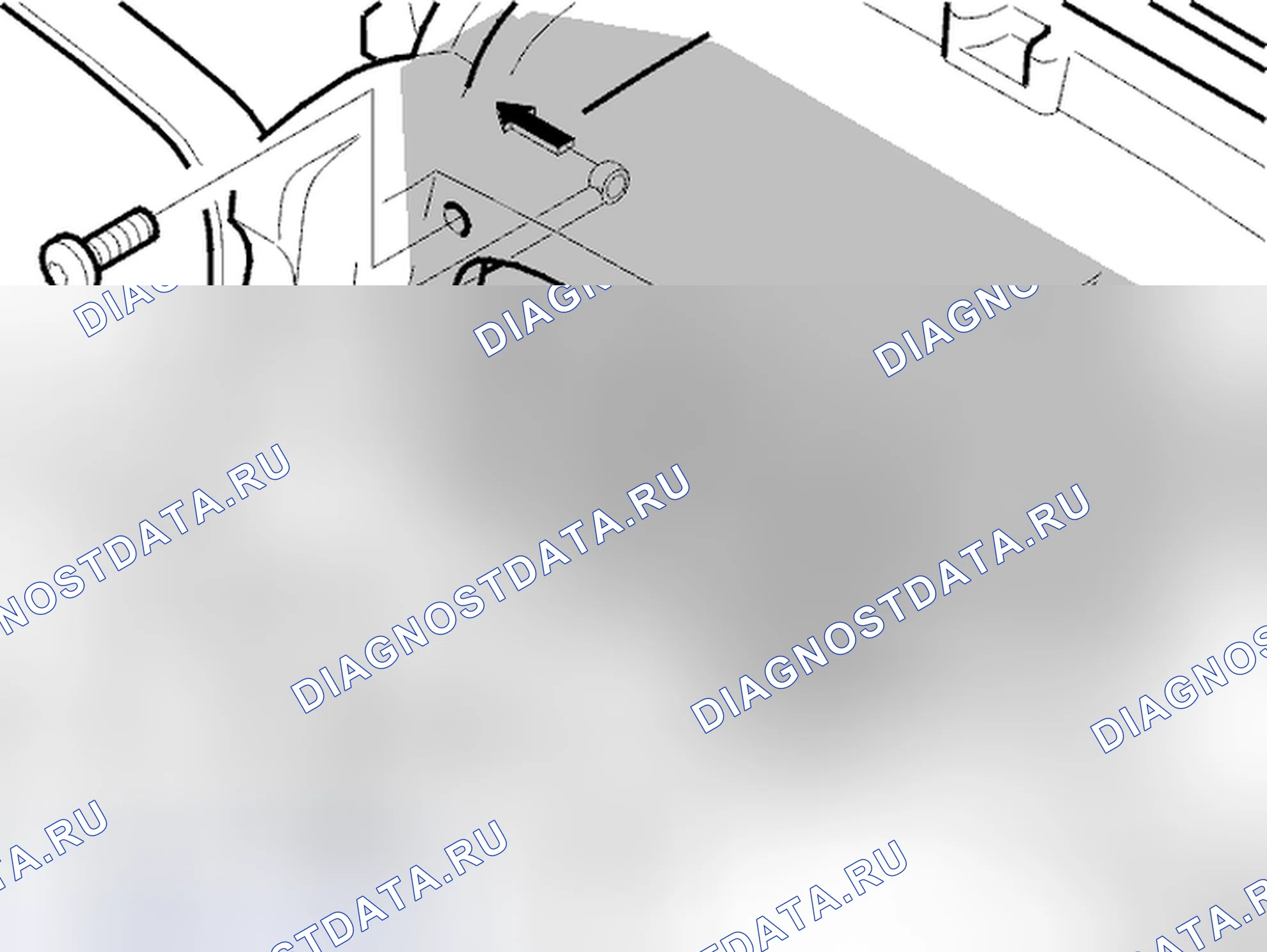 Рис. 926: Корпус воздухоотводчика. Volvo C70 I