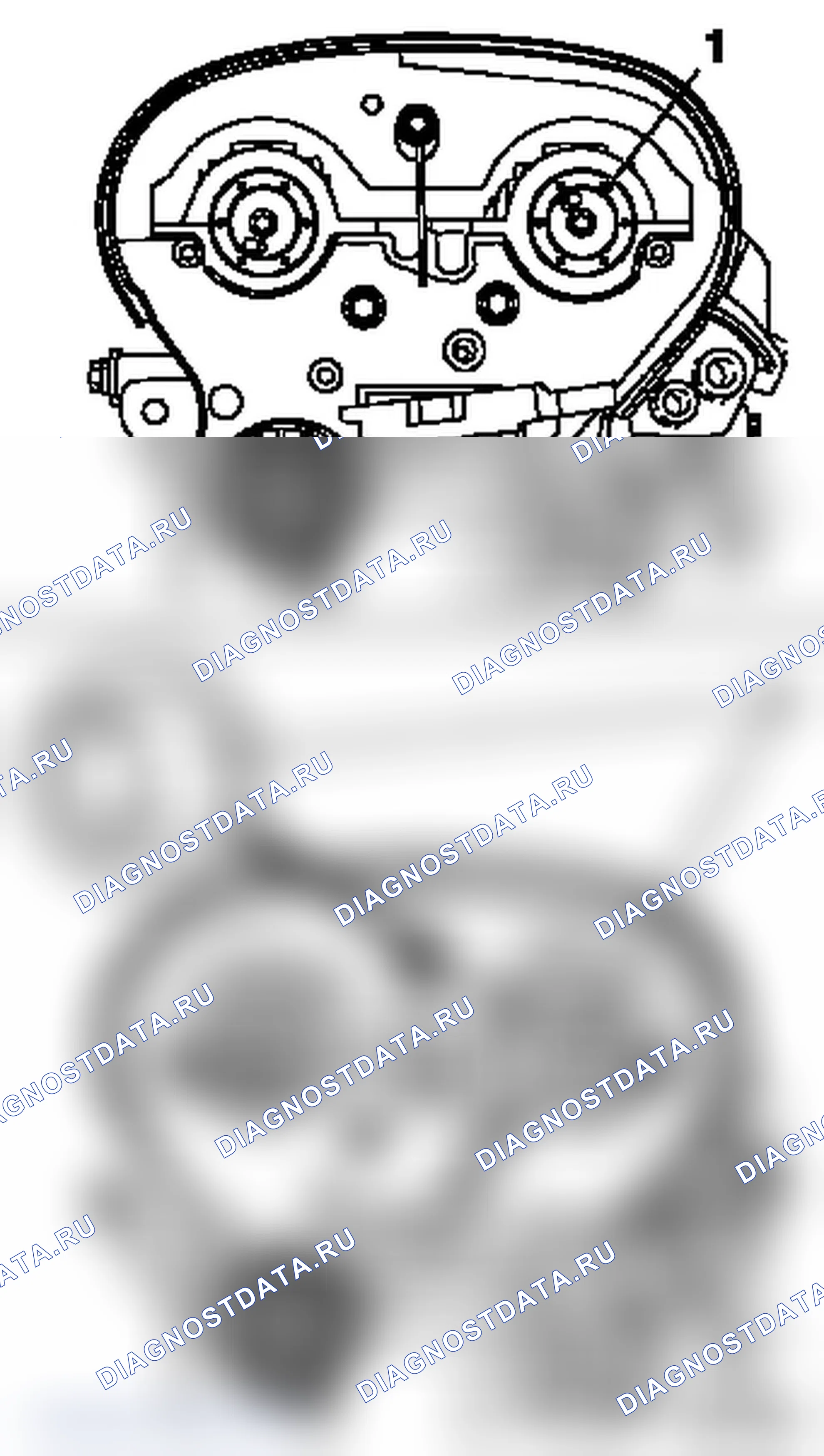 Замена уплотнительного кольца распредвала (Z 14 XE, Z 16 YNG, с кондиционером, ПР). Opel Combo C