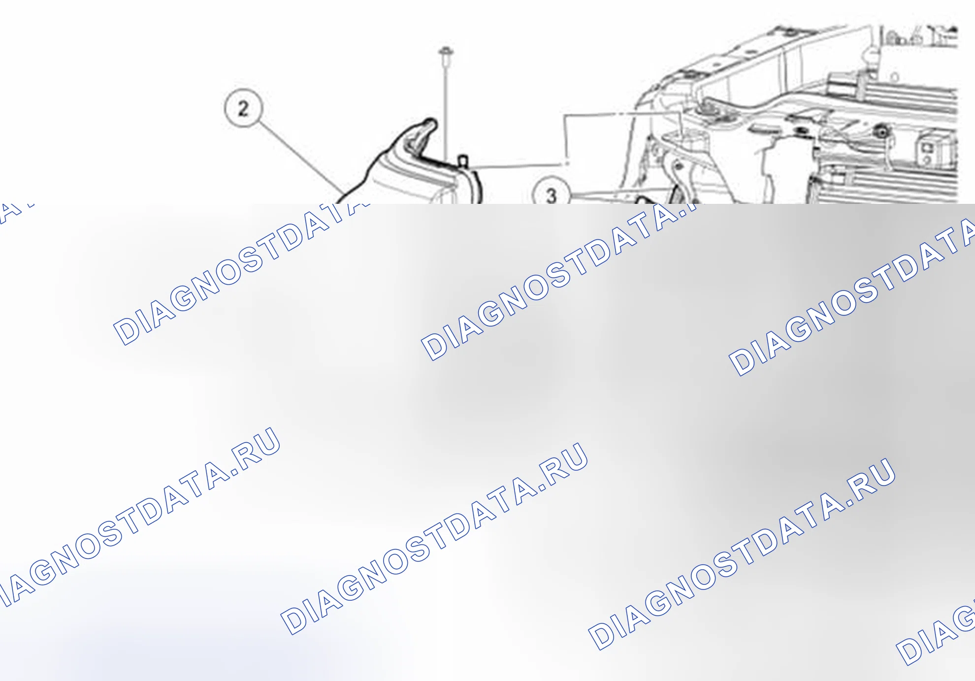 Рис. 3: Фара в сборе. Ford Pickup F250 Super Duty II