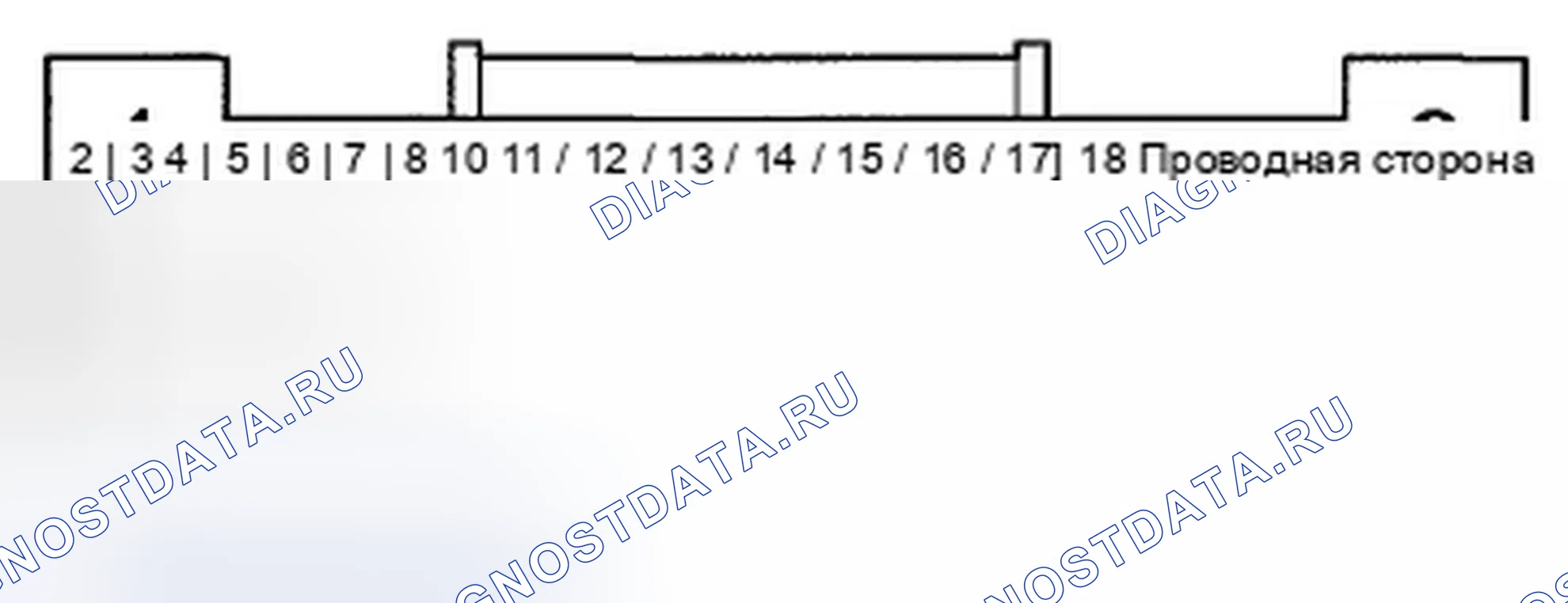 Рис. 45: РАЗЪЕМ A СТЕРЕОУСИЛИТЕЛЯ (18P). Acura TSX II