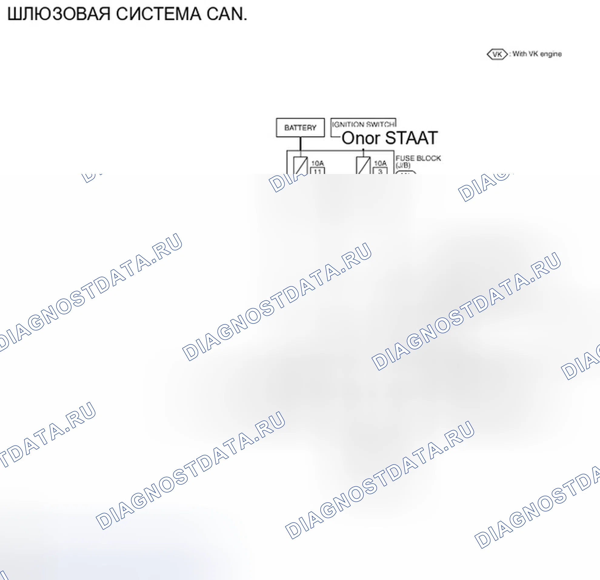 Рис. 77: электросхема - ШЛЮЗОВАЯ СИСТЕМА CAN. Infiniti FX50 II рестайлинг