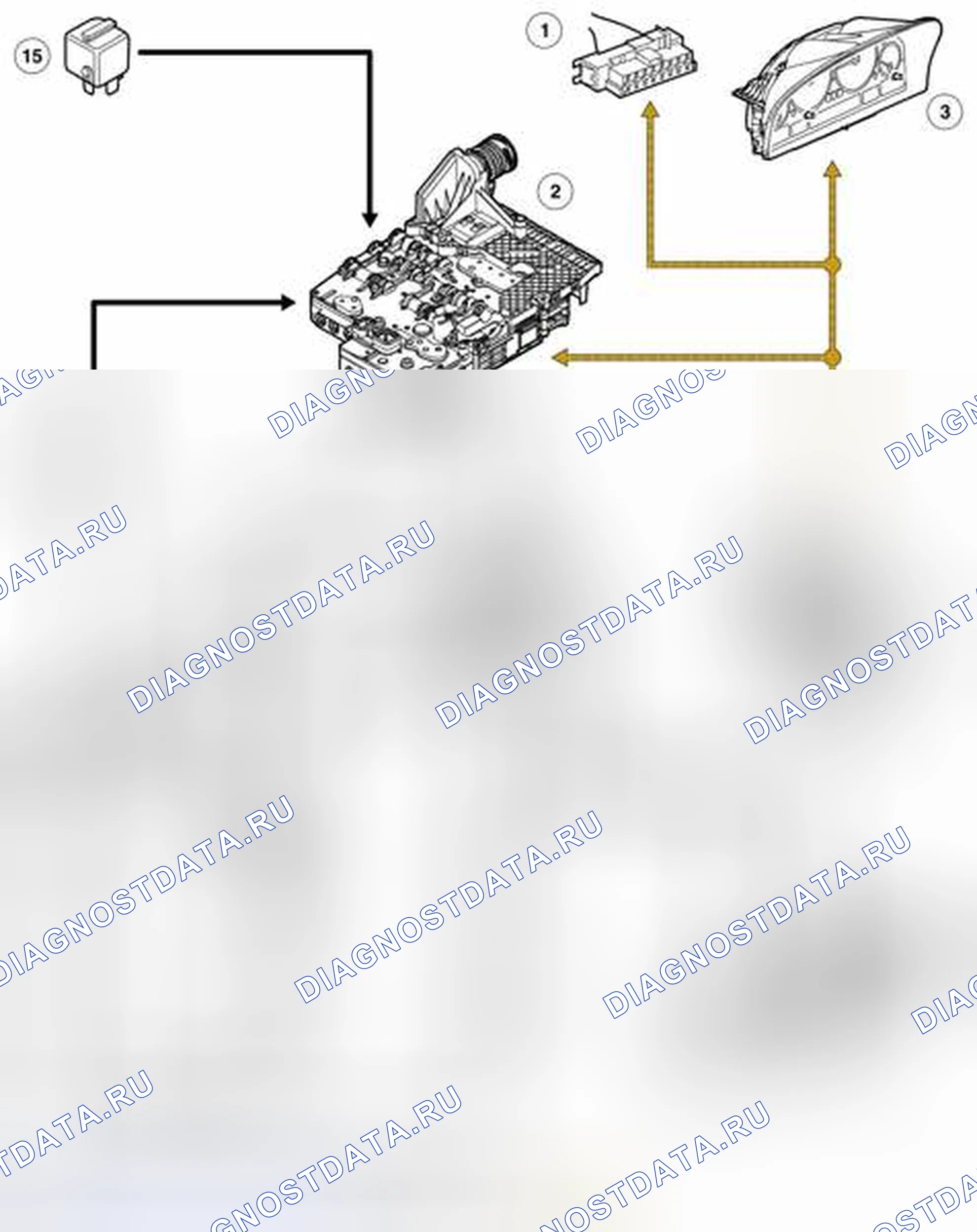 Рис. 36: СХЕМА УПРАВЛЕНИЯ. Land Rover Range Rover L322