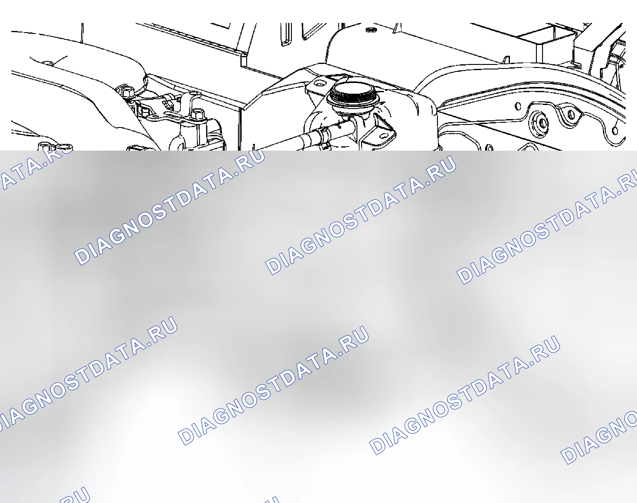 Рис. 15: Замена шланга нагревателя - выход (LZ4, LZ9). Chevrolet Malibu VI рестайлинг