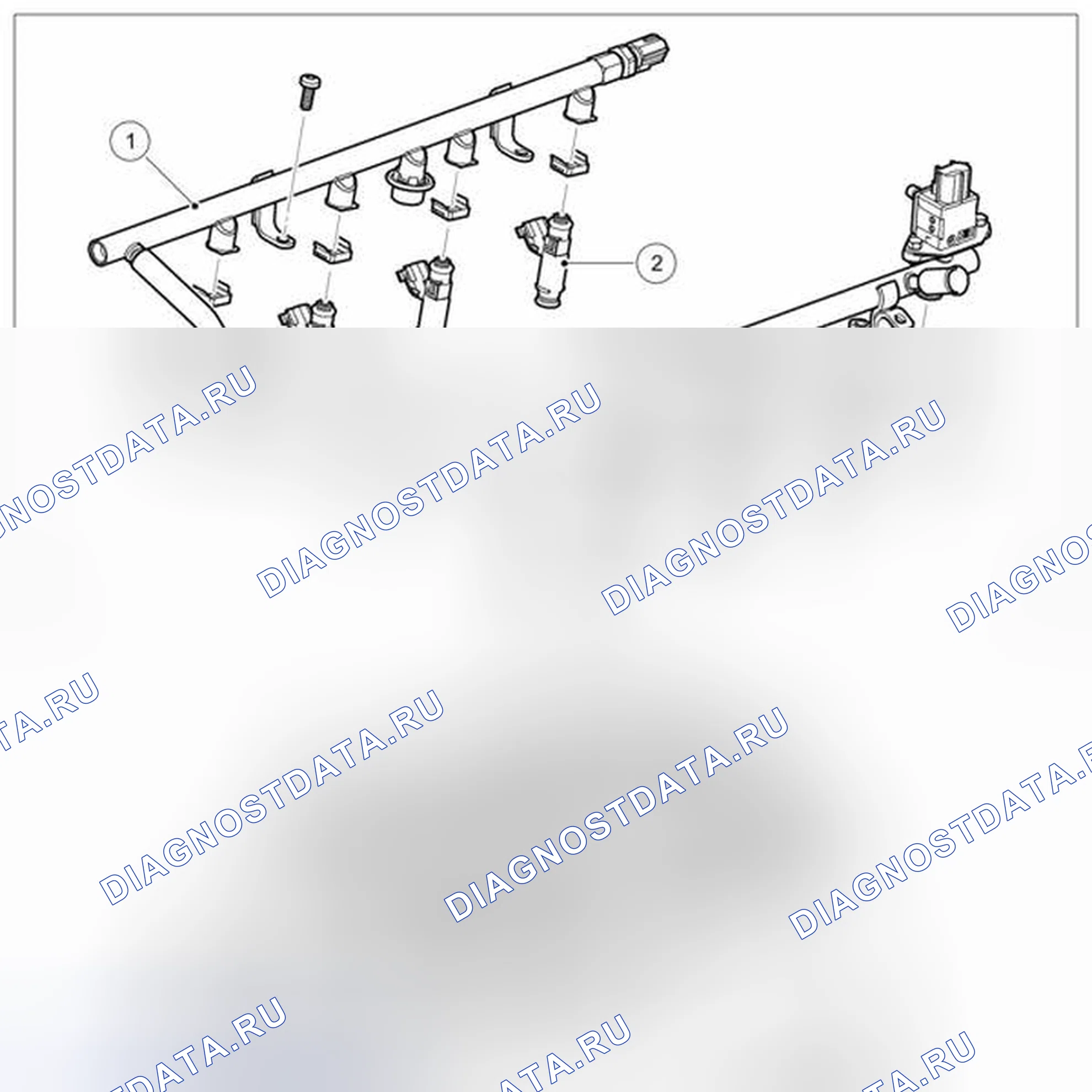 Рис. 141: ТОПЛИВНЫЕ ФОРСУНКИ. Land Rover Range Rover L322