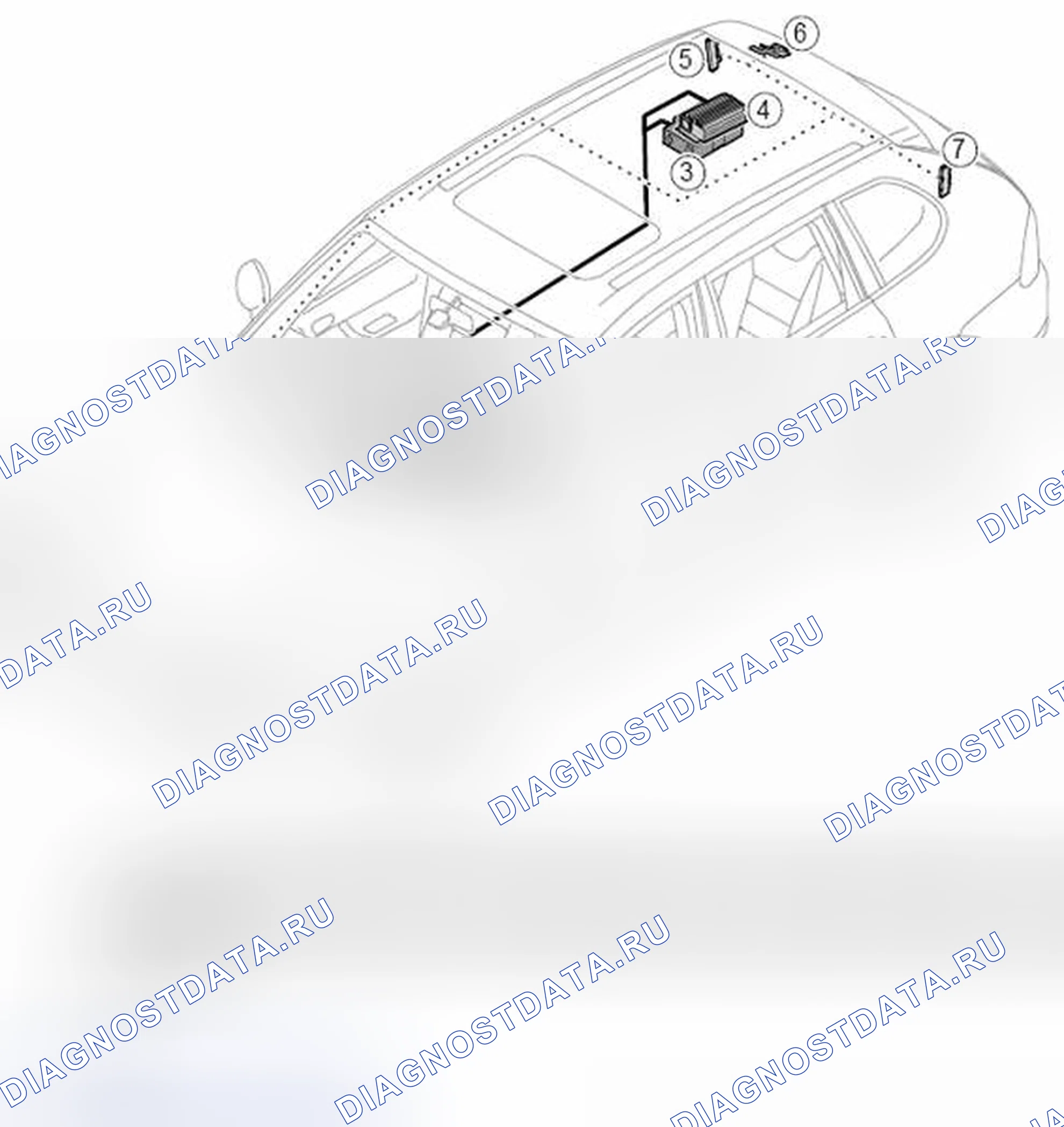 Рис. 6: Компоненты CDR23. Porsche Cayenne Turbo I рестайлинг