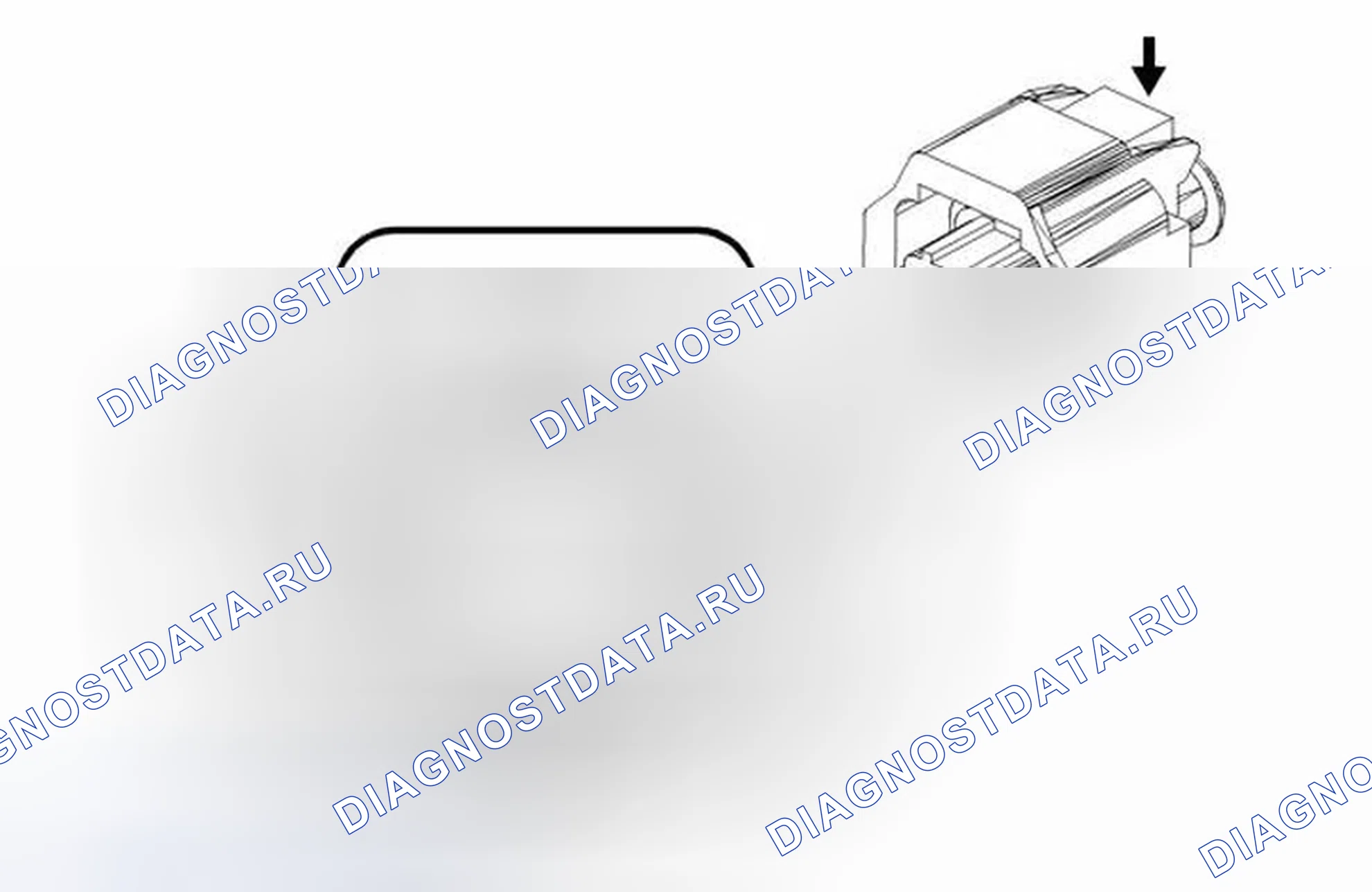 Рис. 241: Генератор, вид с торца разъема X1. Chevrolet Impala IX