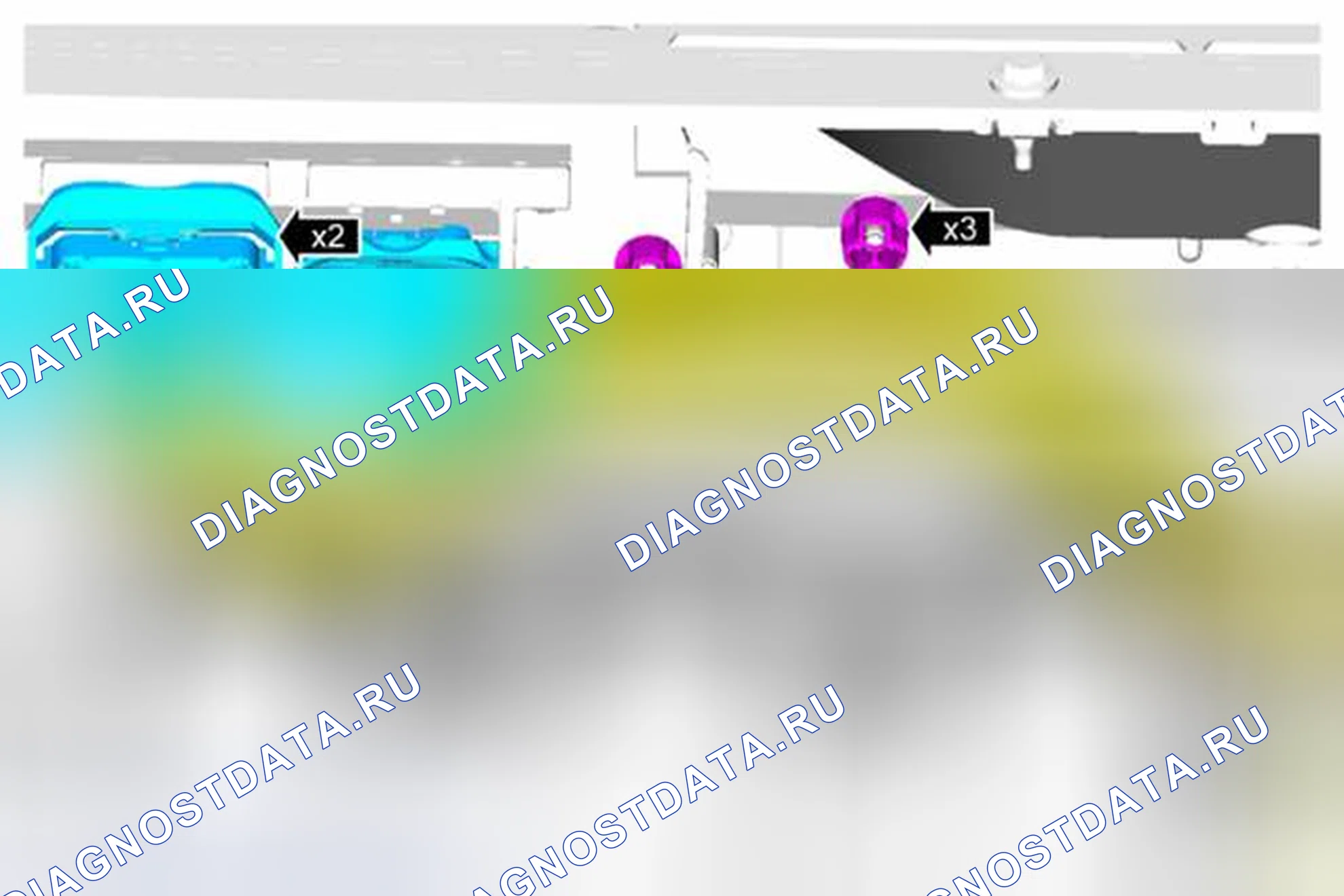Рис. 1: Демонтаж. Hyundai Kona I