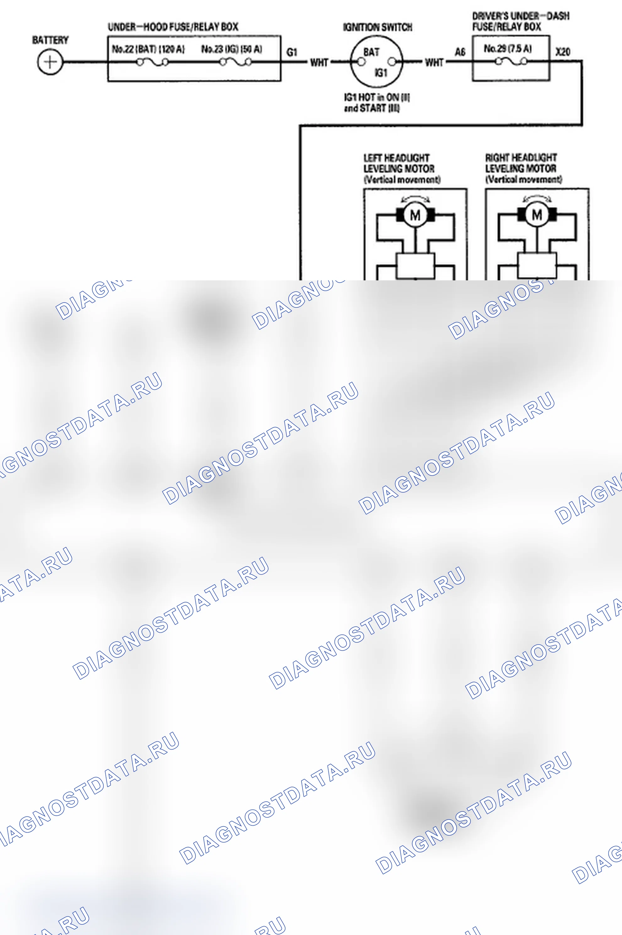 Рис. 4: Принципиальная схема. Acura RL II