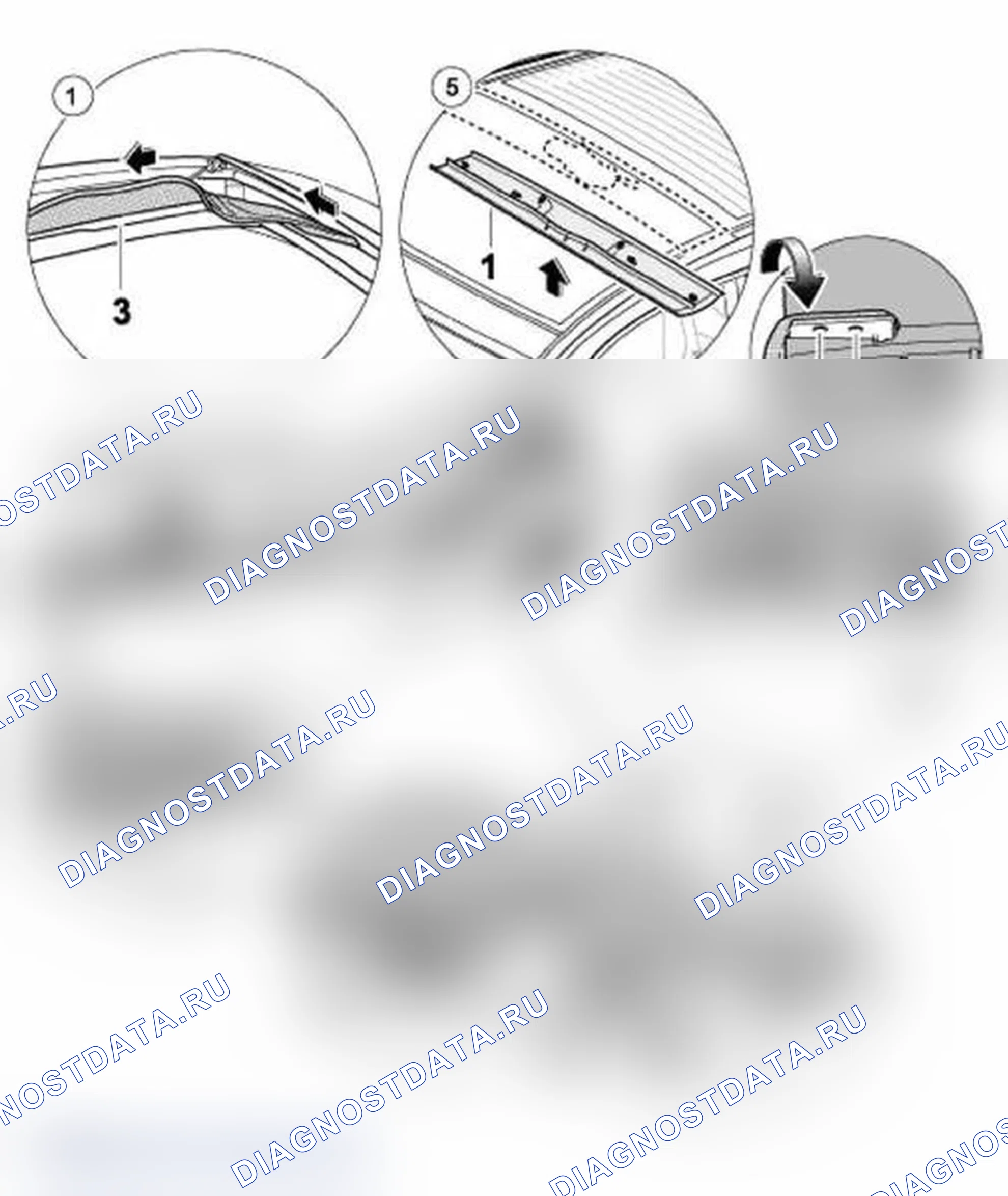 Рис. 62: Установка передней тканевой подкладки. Porsche 911 GT2 996