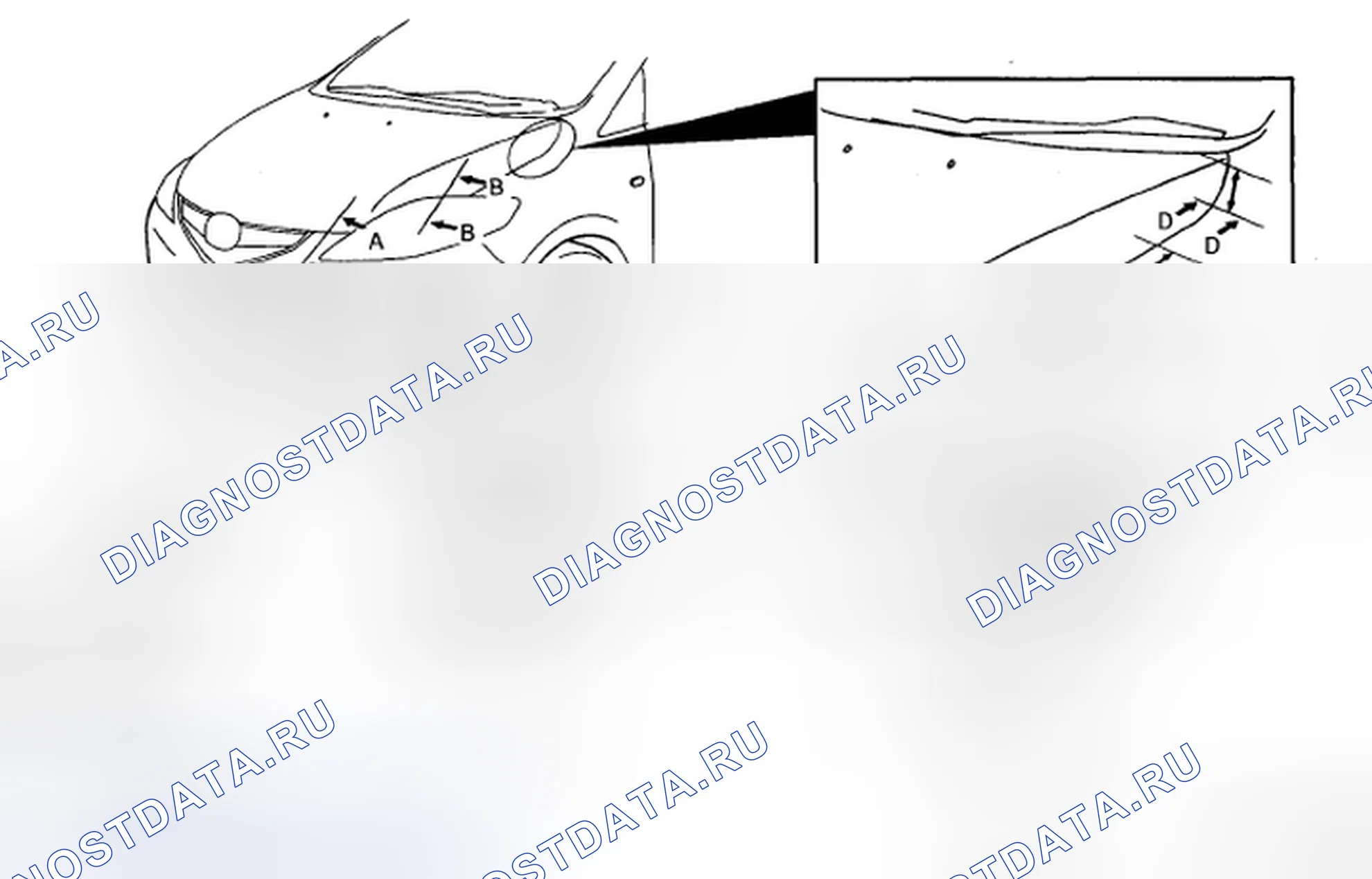 Рис. 5: Регулировка зазора. Mazda 5 I рестайлинг