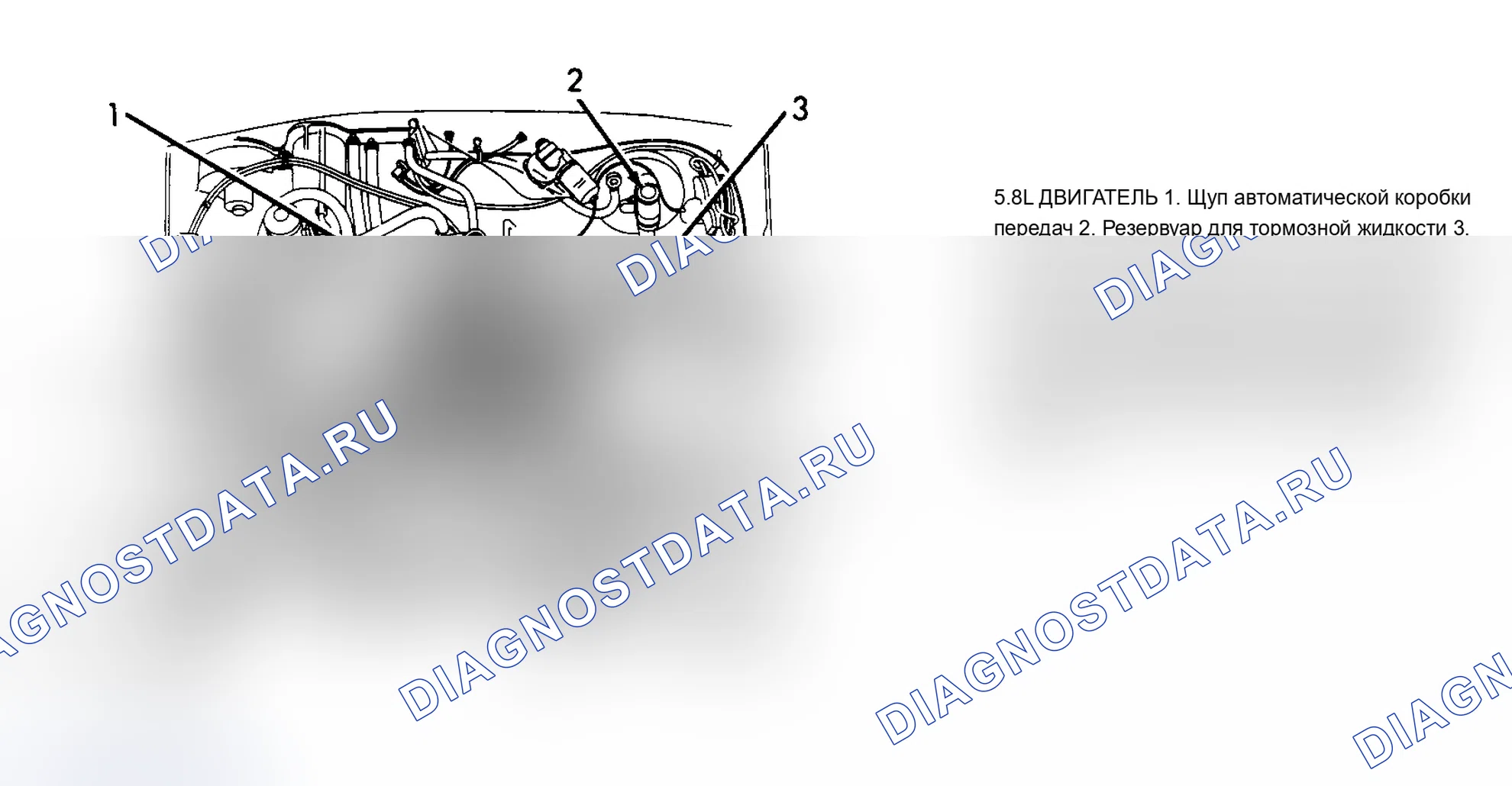 Рис. 4: РАСПОЛОЖЕНИЕ ТОЧЕК ОБСЛУЖИВАНИЯ. Lincoln Town Car I