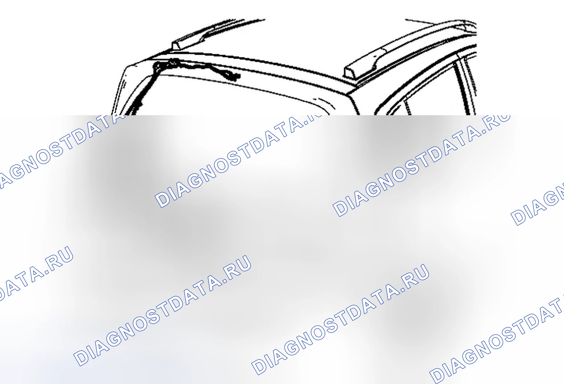 Рис. 28: Замена жгута проводов дверь багажника. Chevrolet Spark M300