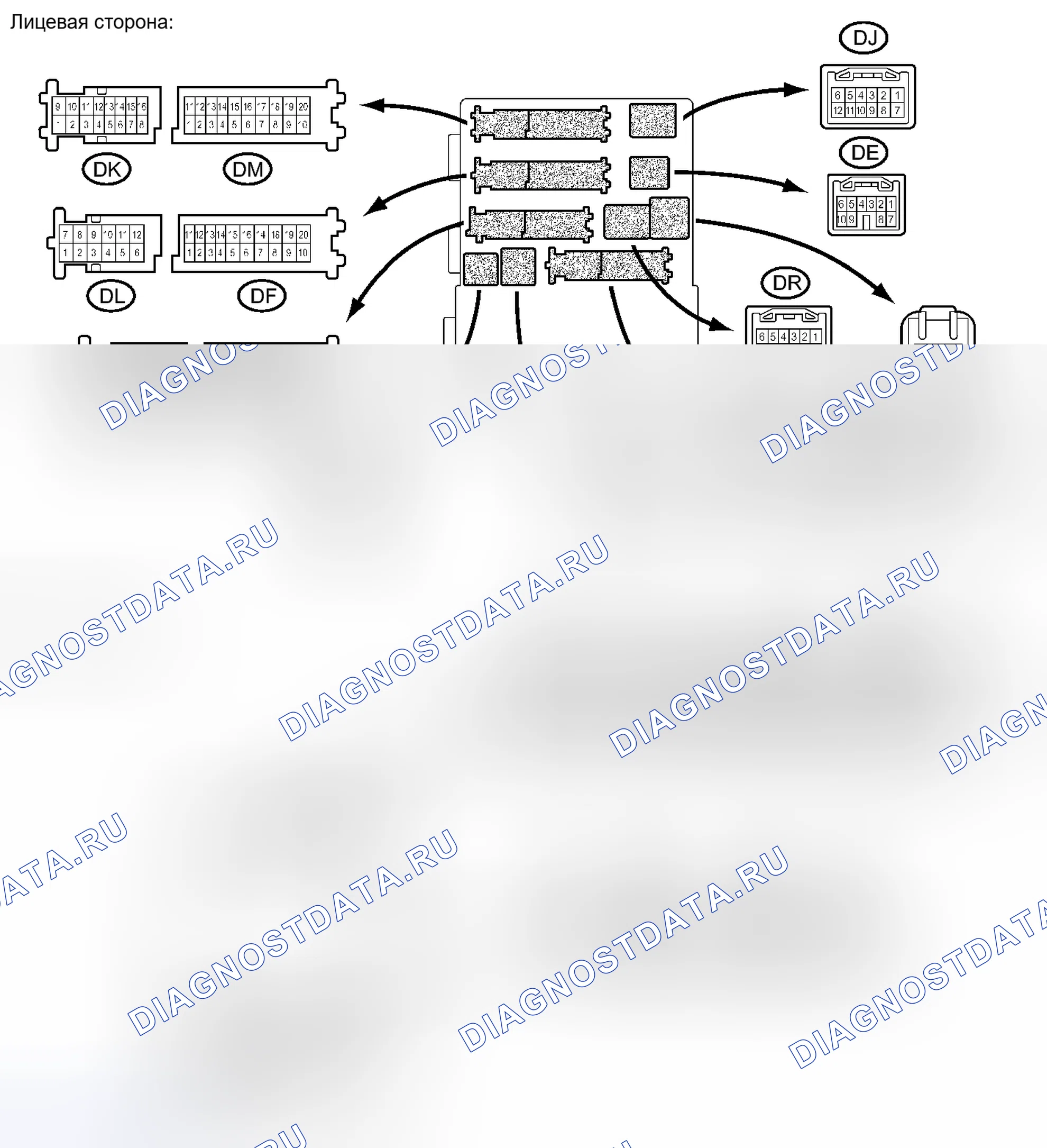 Рис. 176: КЛЕММЫ ЭБУ. Haval H4 I