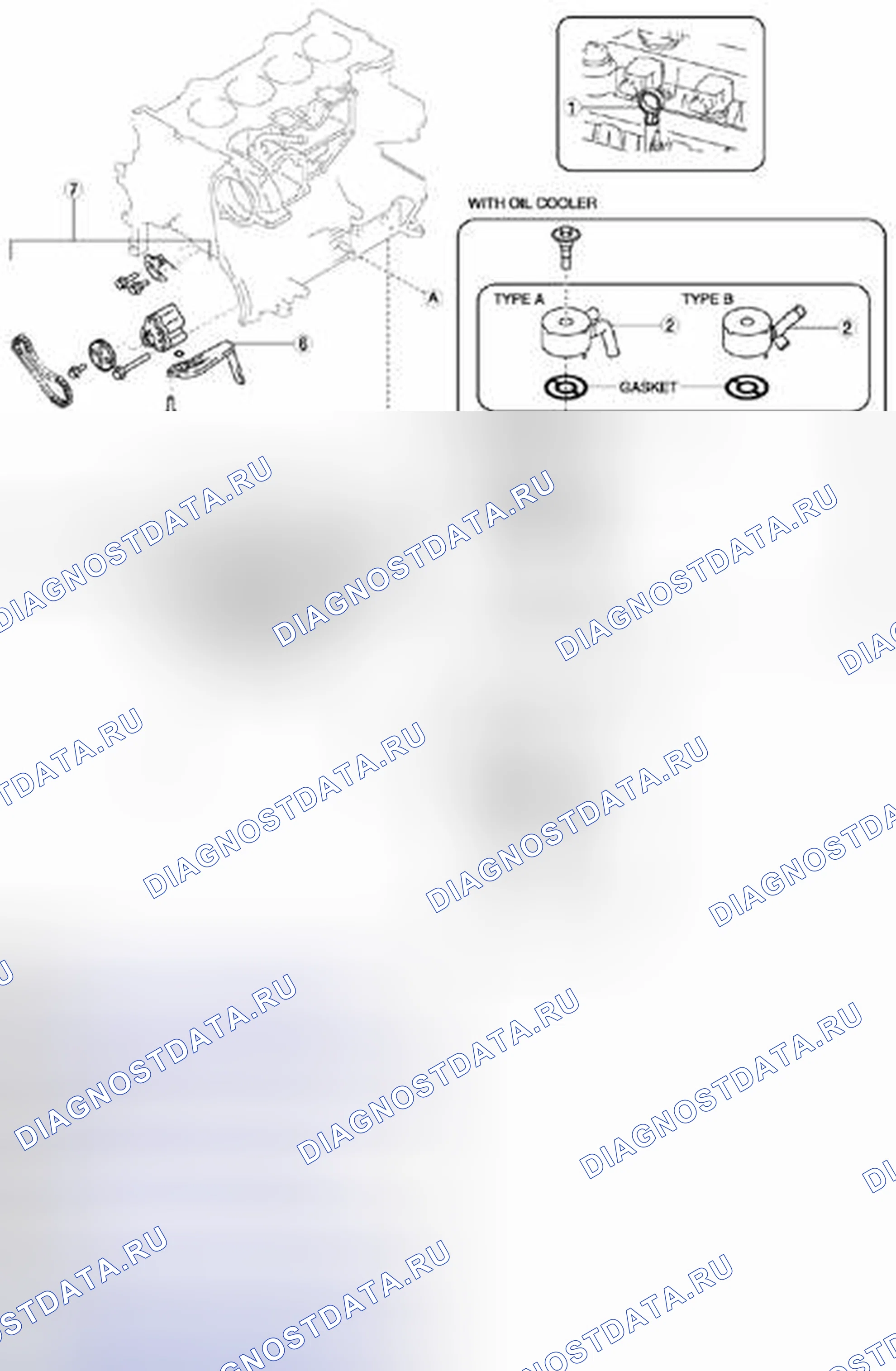Рис. 1: ИНДЕКС РАСПОЛОЖЕНИЯ СИСТЕМЫ СМАЗКИ [Mzr 2.5]. Honda Civic IX рестайлинг
