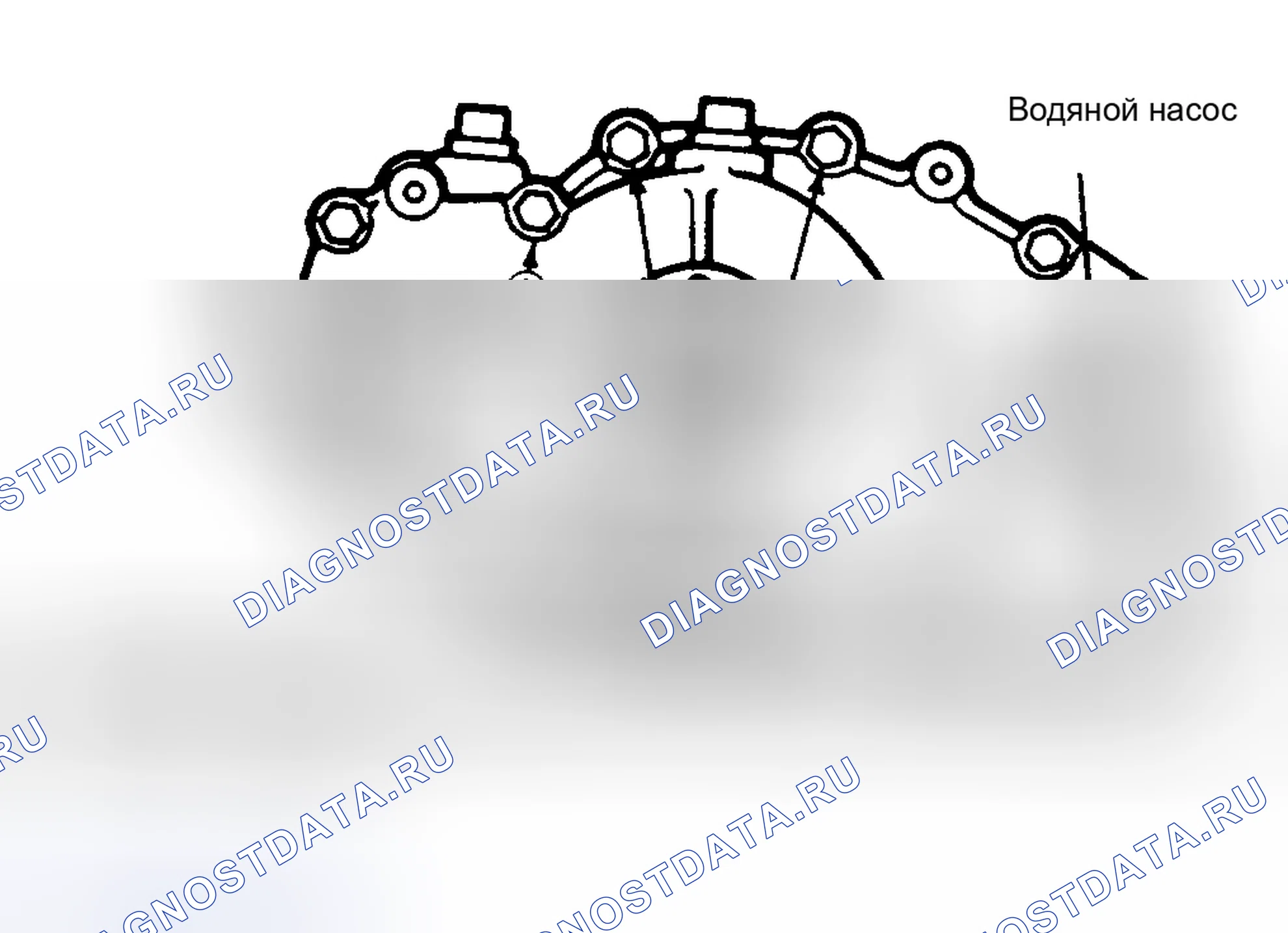 Рис. 29: Водяной насос. Ford Pickup F350 