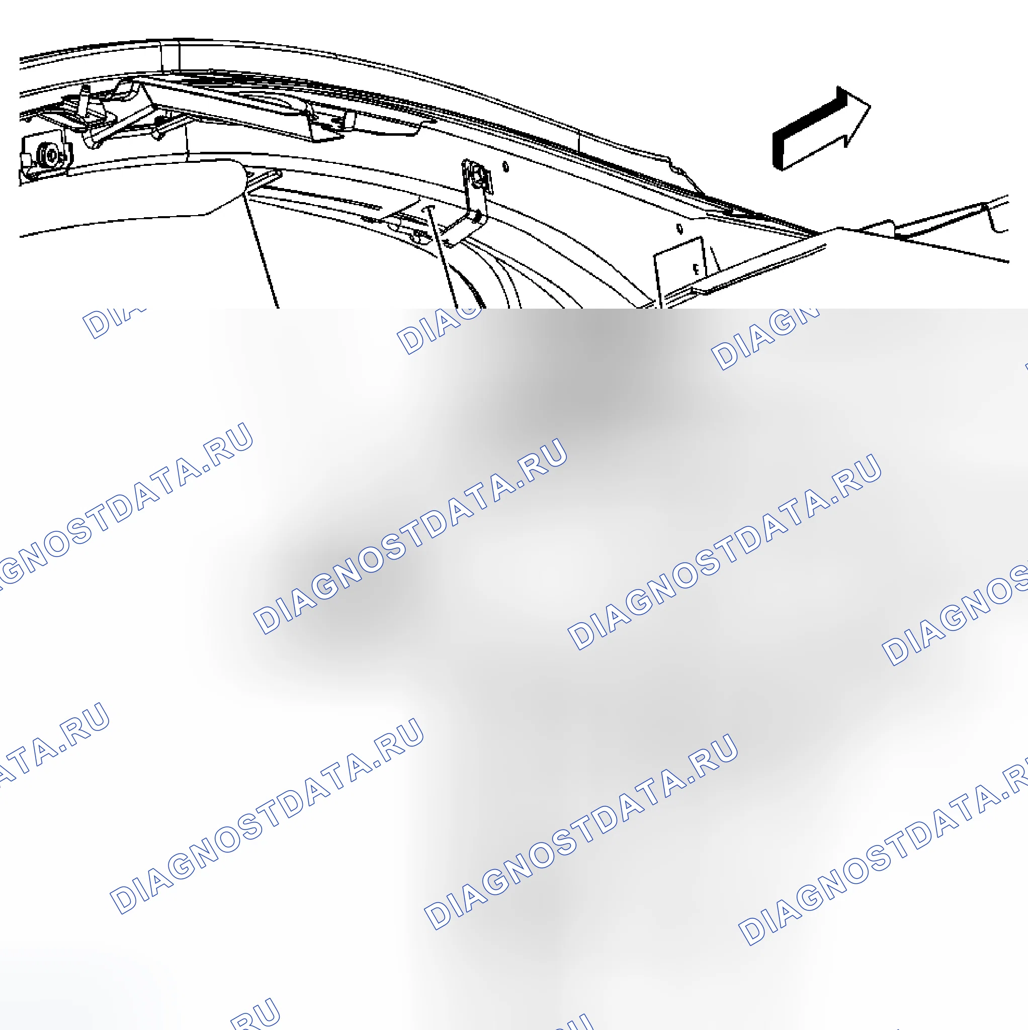 Рис. 82: Замена формовки гарнисажа передней стойки. Cadillac DTS I