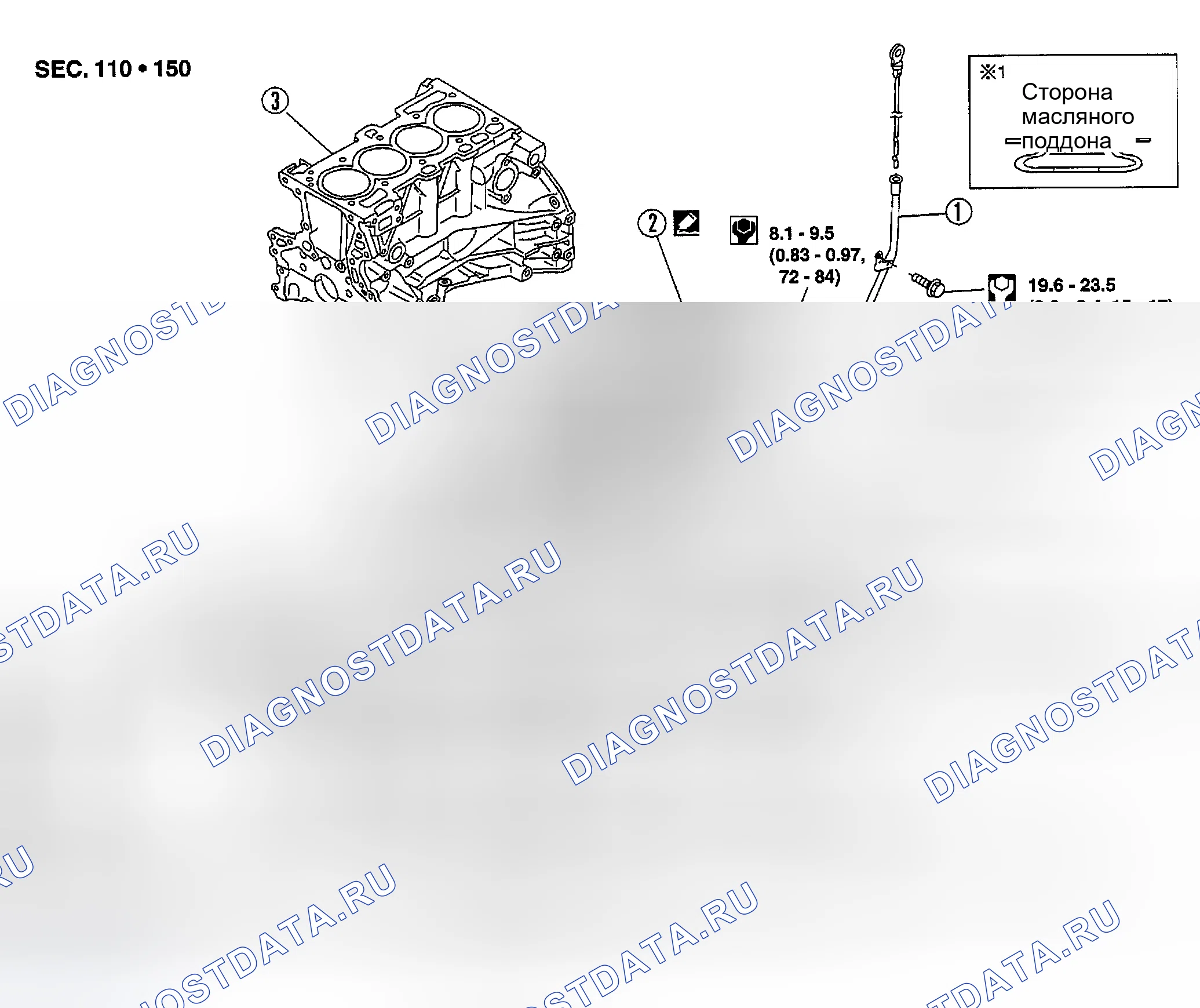 Рис. 66: Демонтаж и монтаж. Nissan Sentra B15