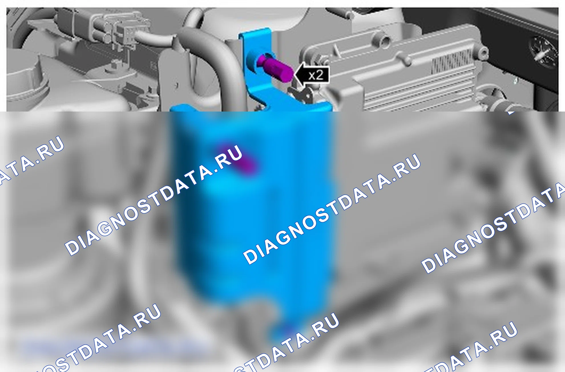 Как снять и установить жгут электропроводки двигателя. Ford Galaxy III