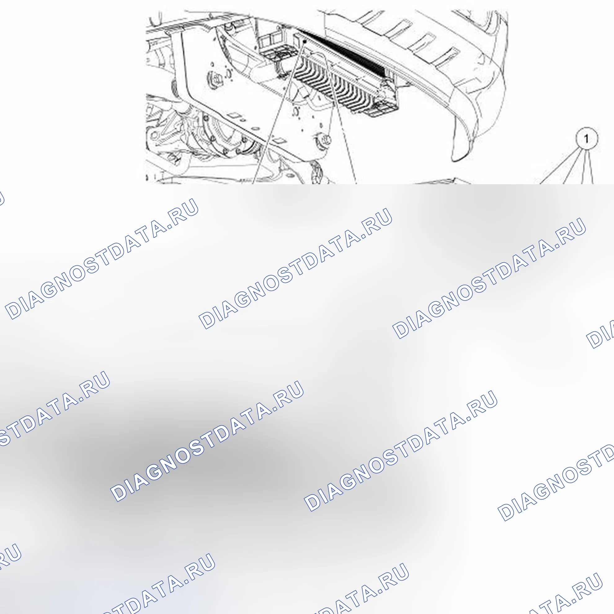 Рис. 132: Датчик силы удара спереди. Ford Explorer IV