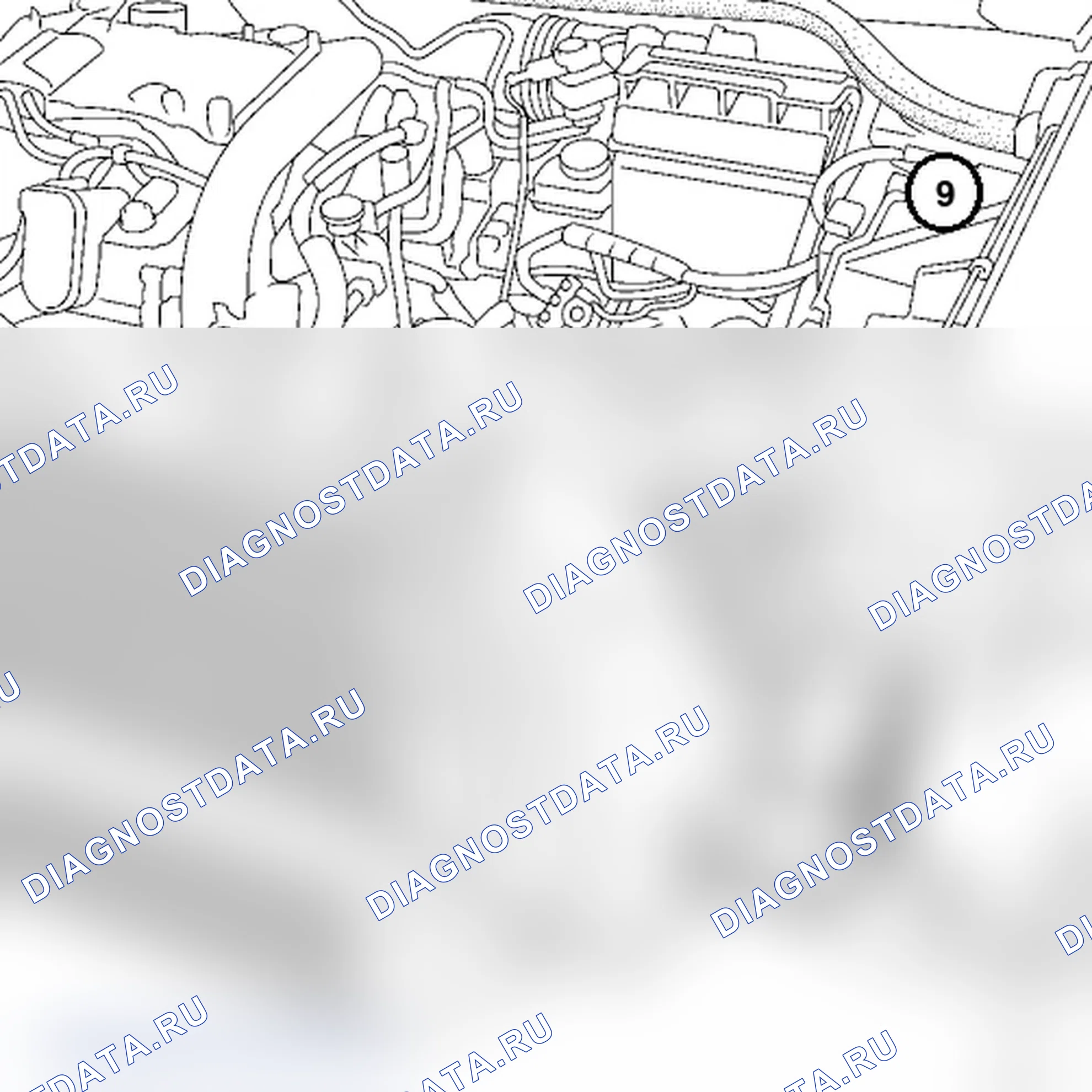 Корпус воздушного фильтра — Минивэн, двигатель M9R (2.0 dCi дизель). Renault Megane II