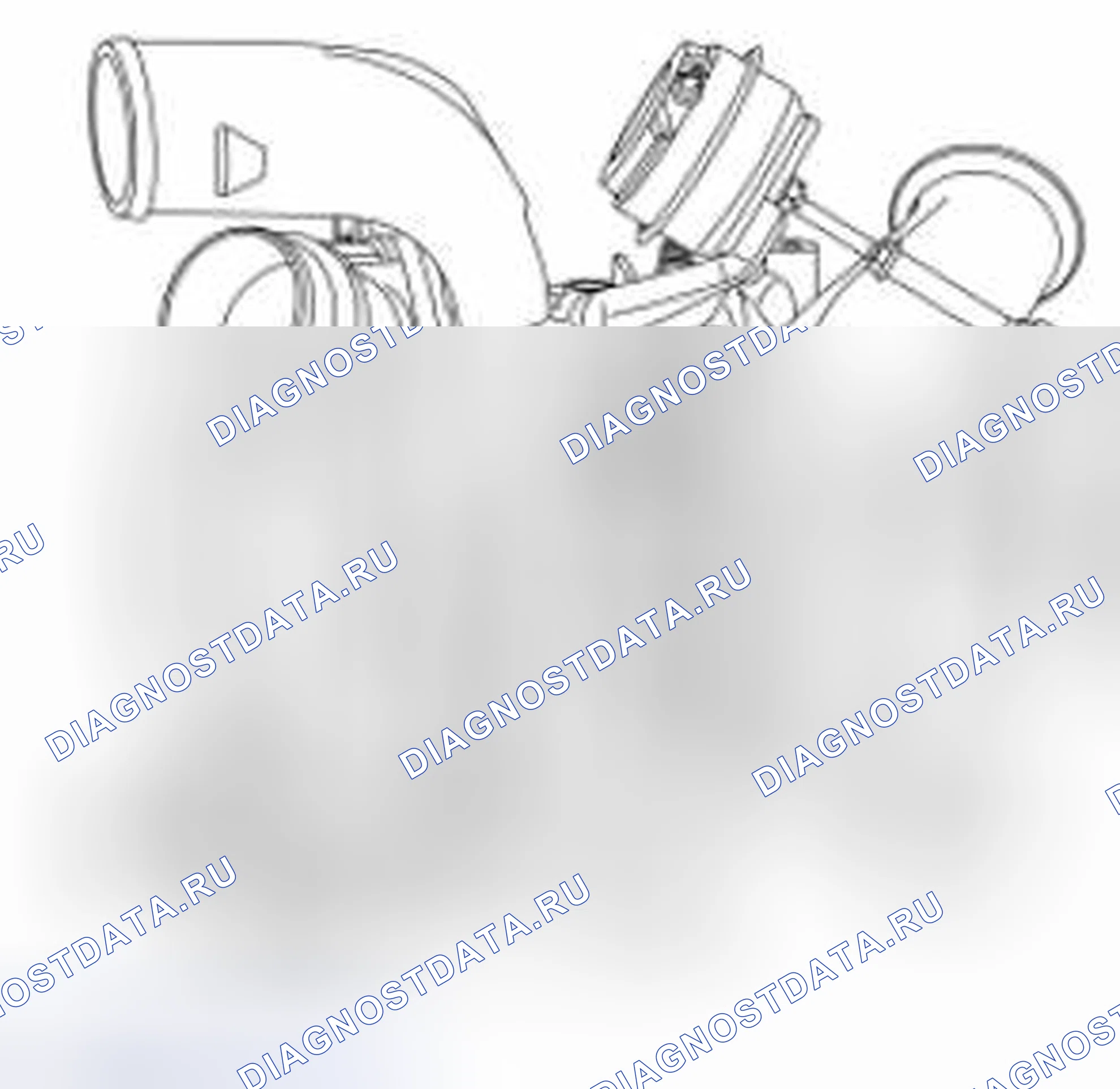 Рис. 162: Турбокомпрессор. Ford Pickup F250 Super Duty II
