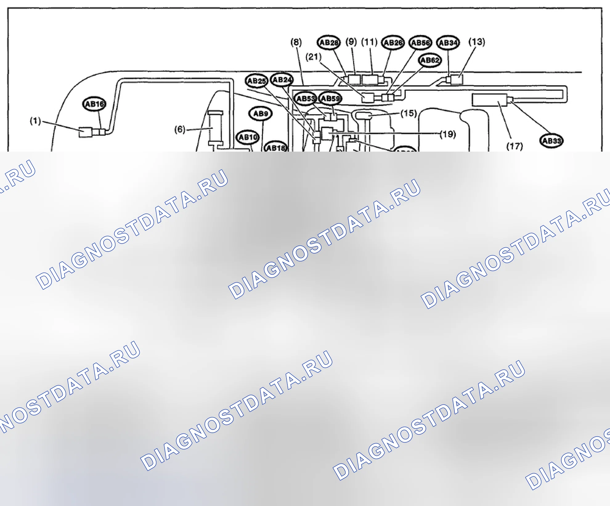 Рис. 296: РАСПОЛОЖЕНИЕ. Subaru Impreza WRX STI GR