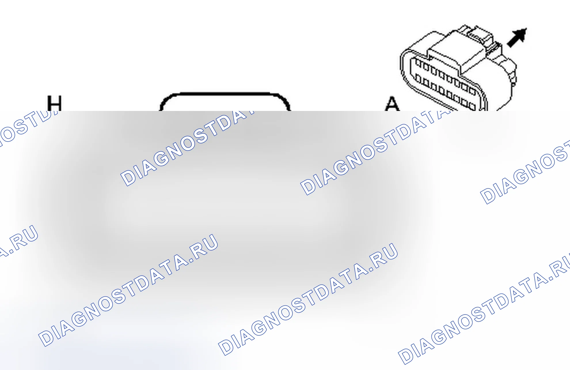 Рис. 341: Жгут двигателя X102 к жгуту топливного инжектора. Chevrolet Impala IX