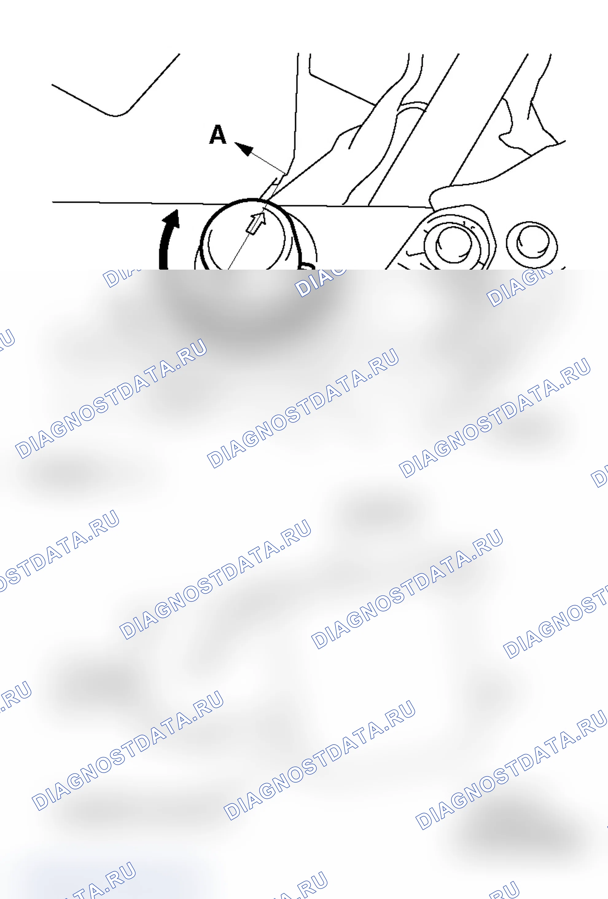 Рис. 3: РЕГУЛИРОВКА ВЫСОТЫ КАПОТА. Mitsubishi Lancer Ralliart IX рестайлинг