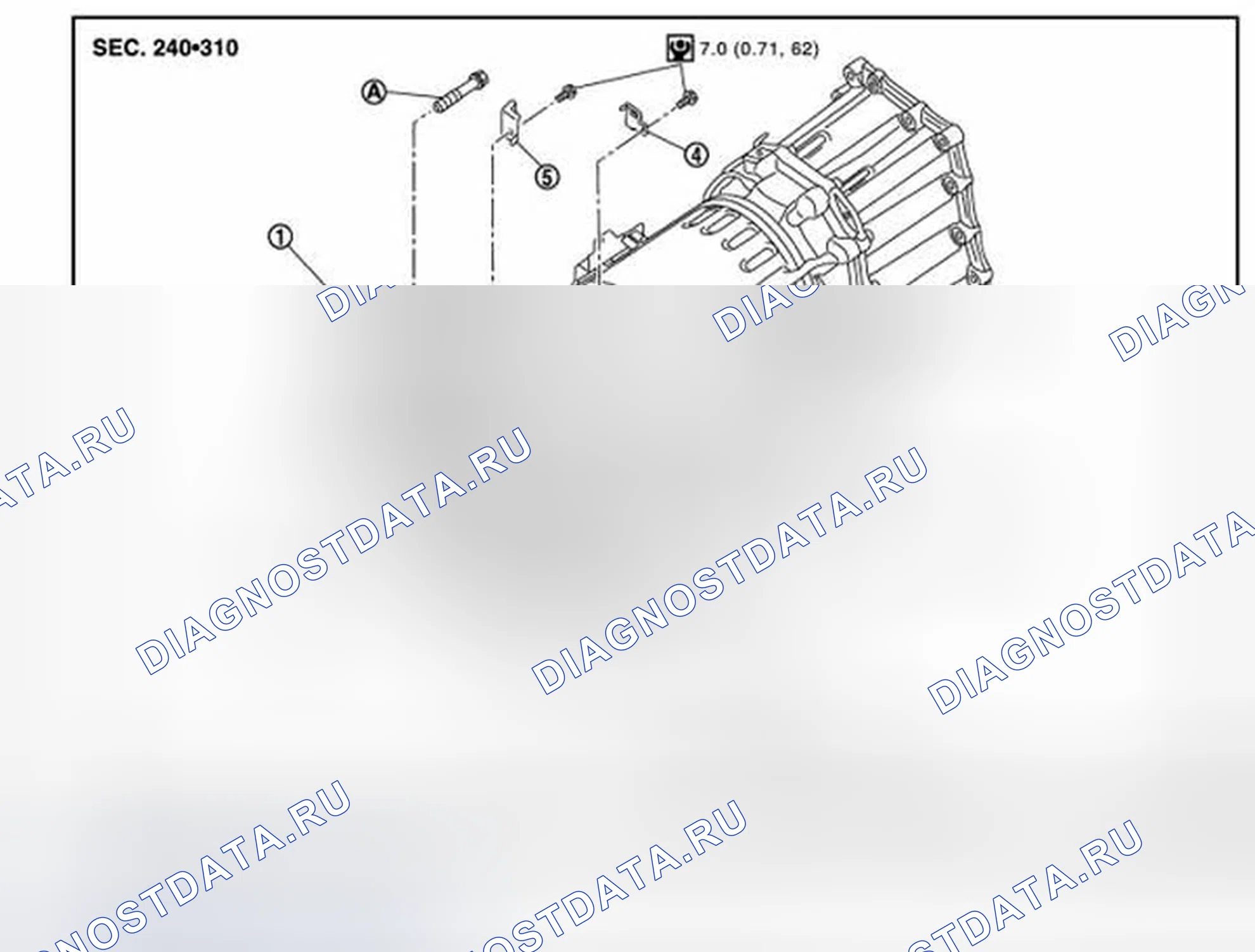 Рис. 70: AWD: Разнесенный вид. Infiniti FX35 II рестайлинг
